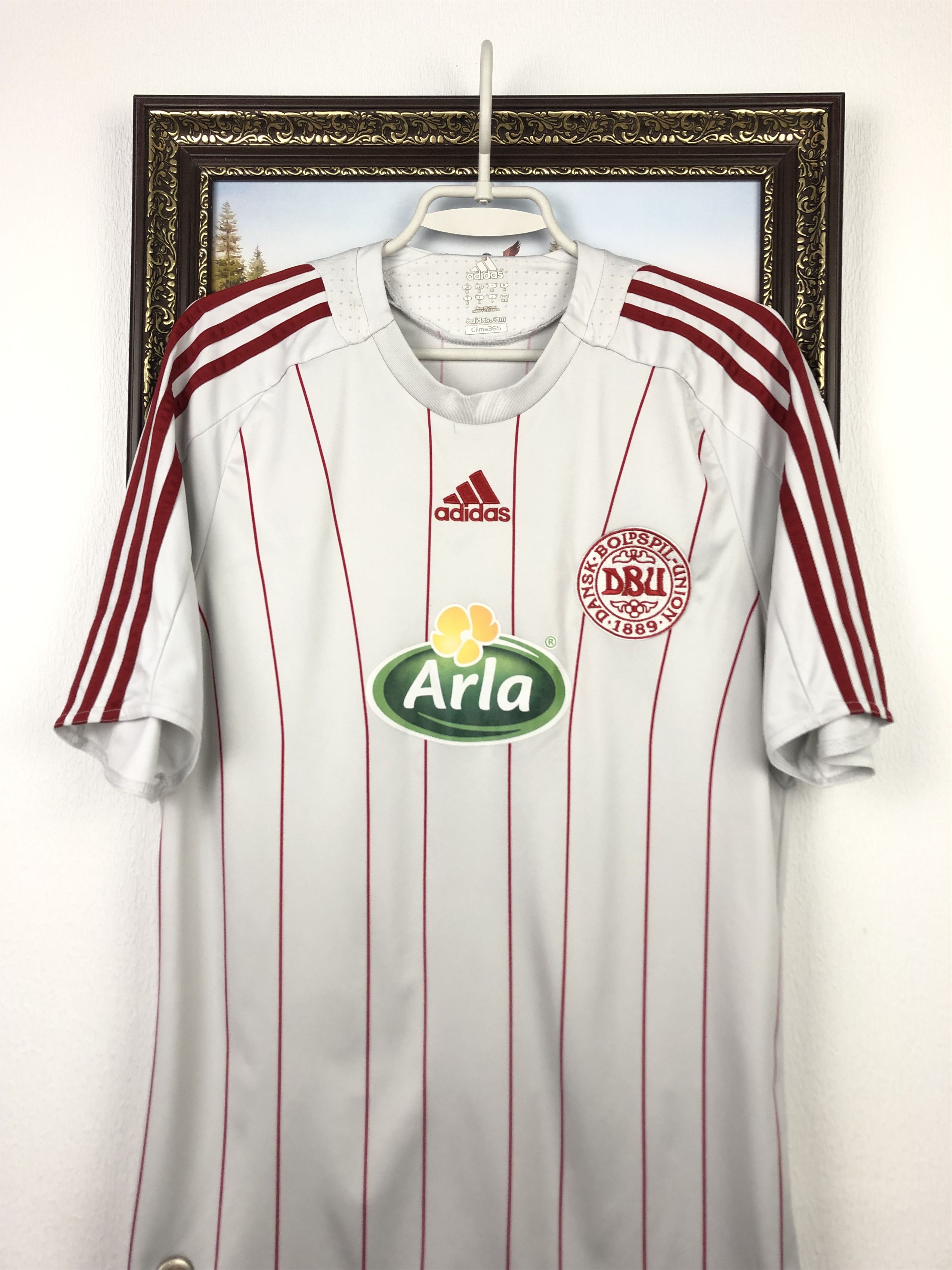 Adidas Vintage Adidas Denmark Football Shirt Soccer Jersey National Size US M / EU 48-50 / 2 - 2 Thumbnail