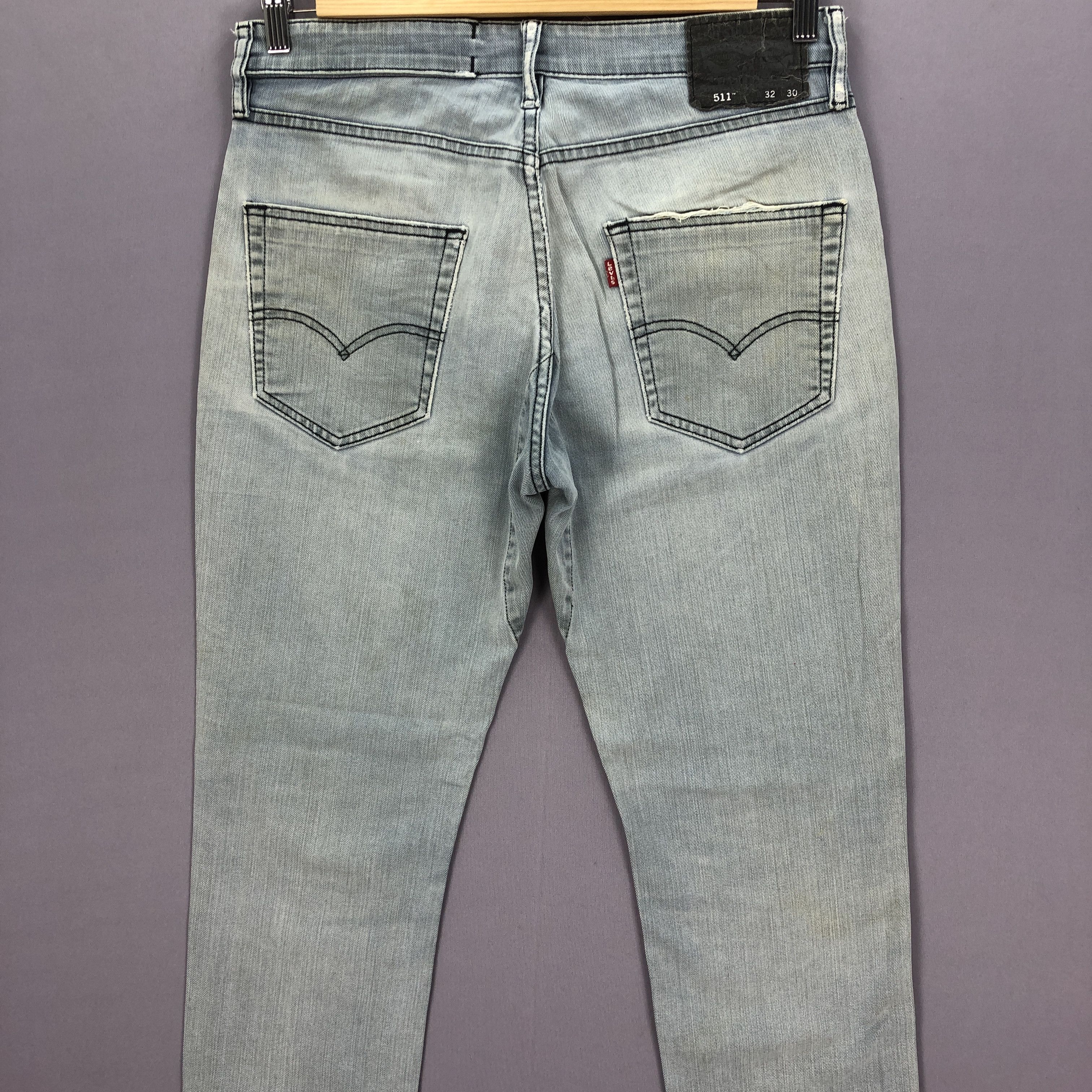 Levi's Vintage Levis 511 Ash Grey Jeans Levi's Faded Black Denim Size US 32 / EU 48 - 4 Thumbnail