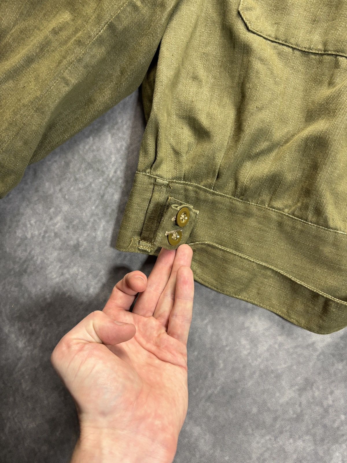 1950s British Army Battledress Jacket WW2 Vintage Short Coat