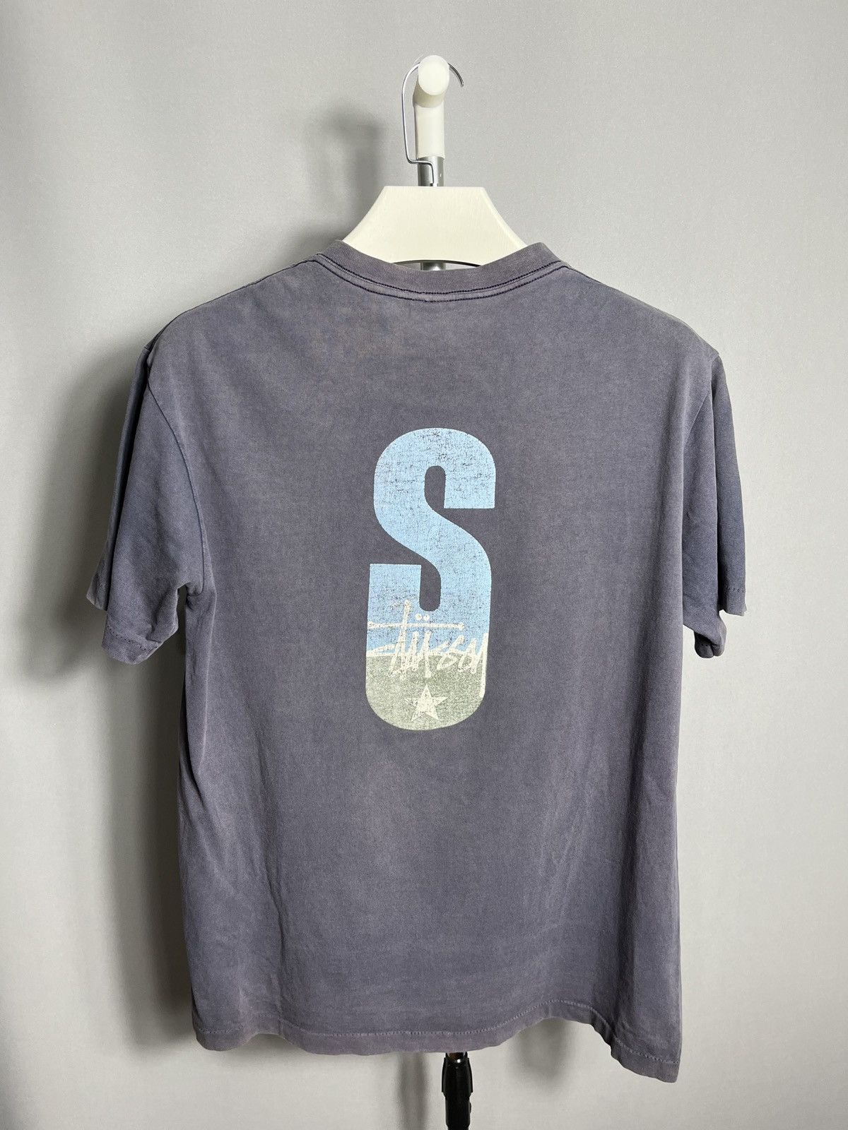 Stussy Stussy T Shirt Mens Blue Streetwear Skate Made in USA 90s Size US M / EU 48-50 / 2 - 1 Thumbnail