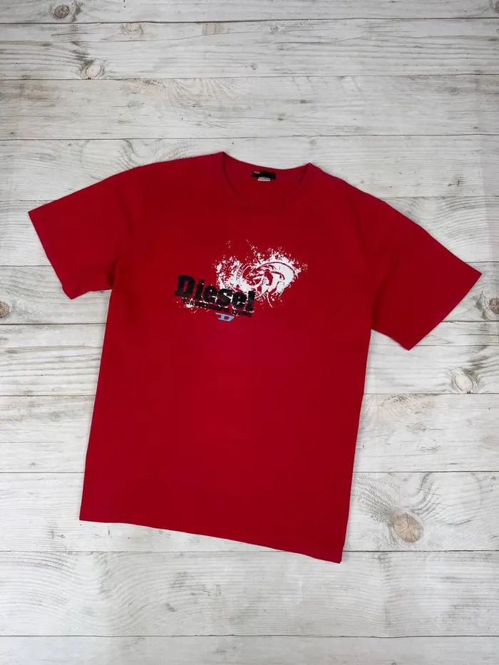 Diesel Vintage Diesel T-Shirt Japan Style Y2K Big Logo 90s Size US XXL / EU 58 / 5 - 1 Thumbnail