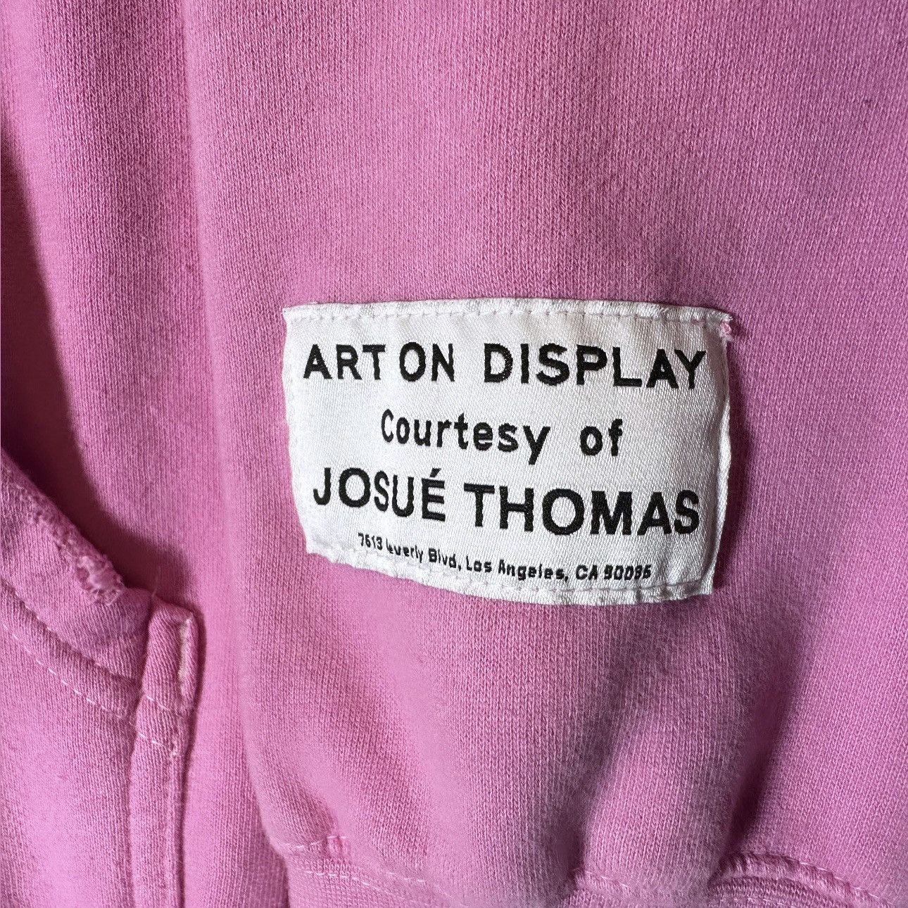 Gallery Dept. PINK DISTRESSED CENTER LOGO HOODIE Size US L / EU 52-54 / 3 - 5 Thumbnail