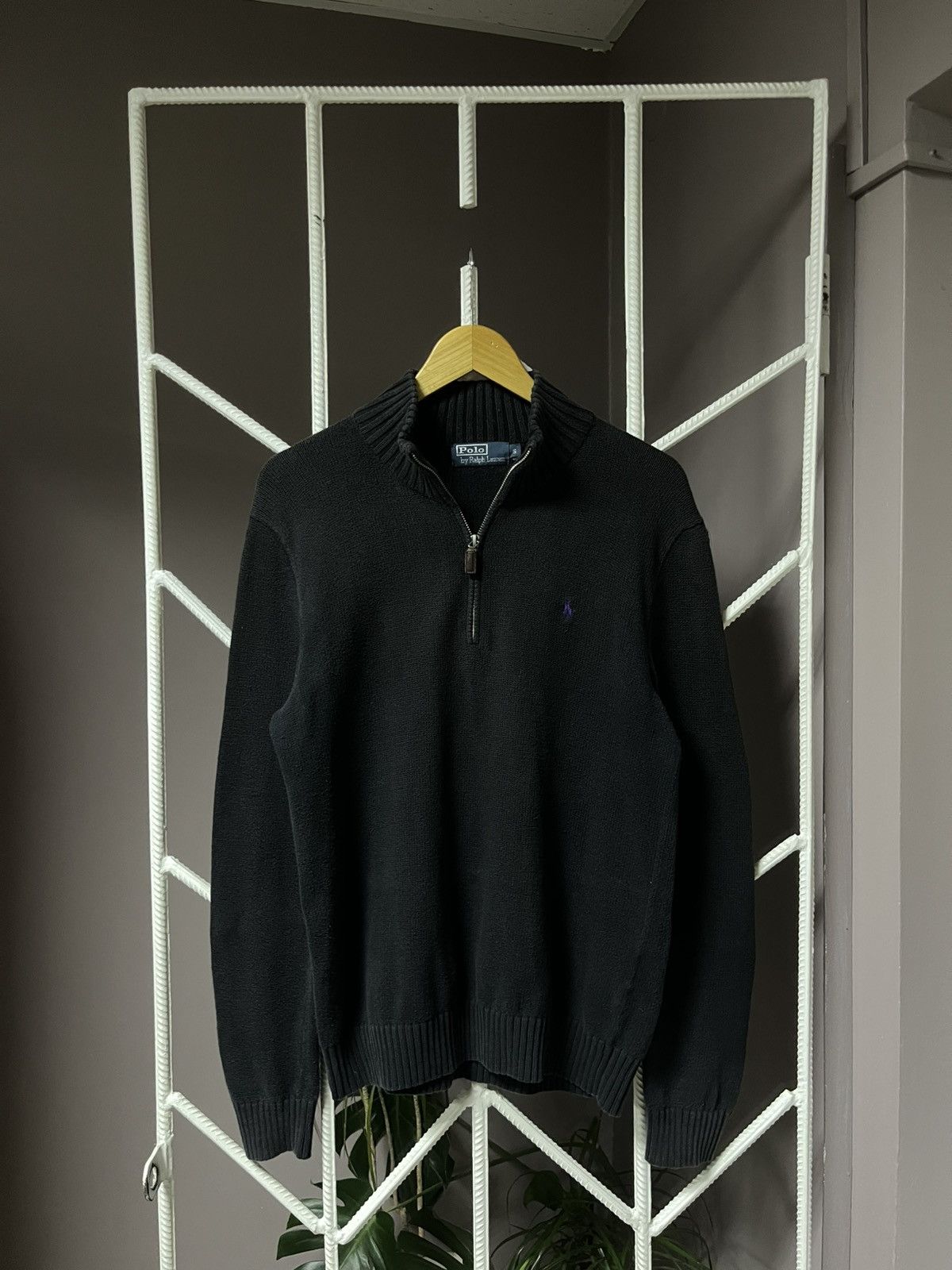Polo Ralph Lauren Vintage Half Zip Knitted Polo Ralph Lauren Sweater Size US M / EU 48-50 / 2 - 1 Thumbnail