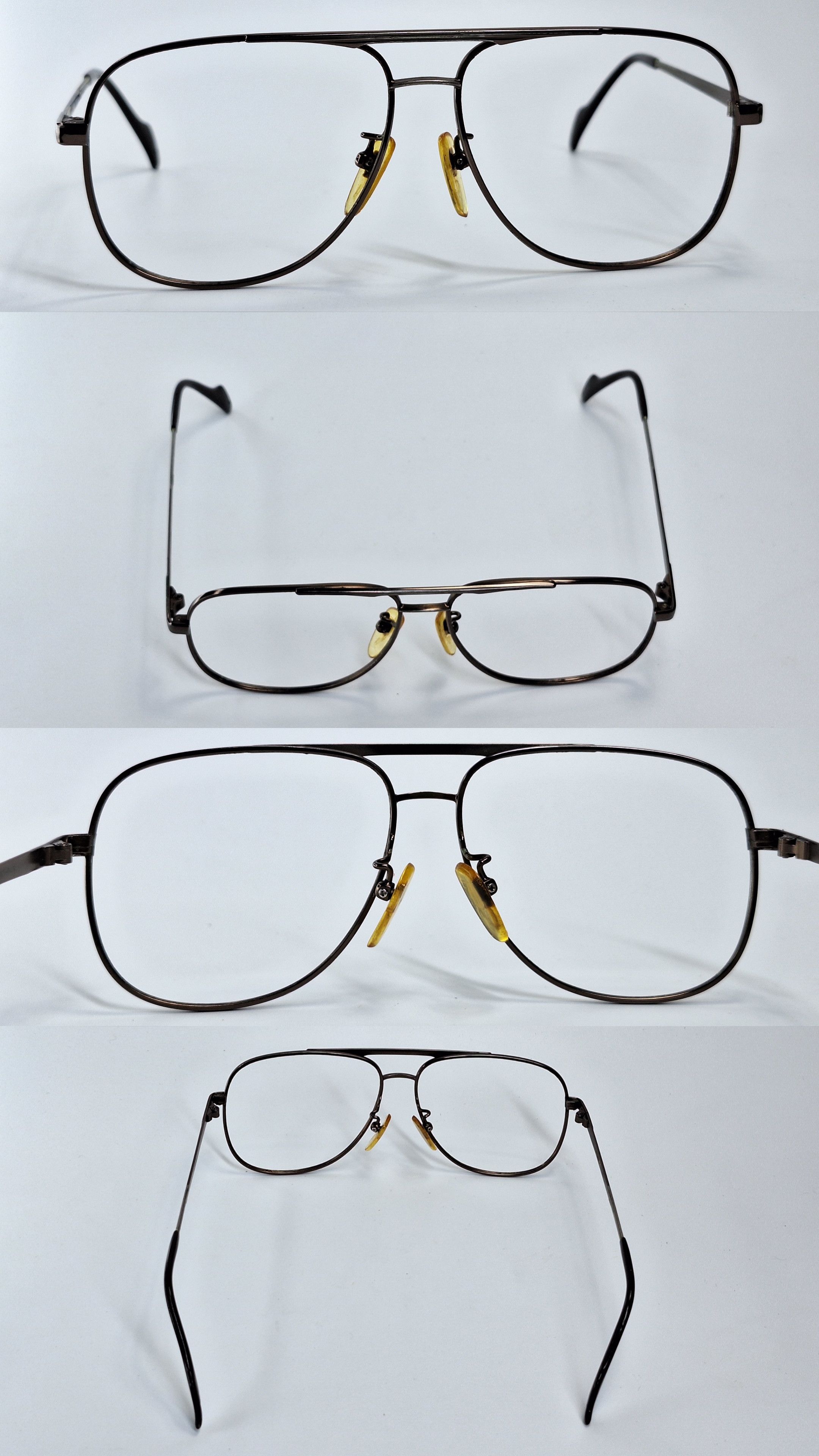 Vintage Johnny Macky JM-85 Titanium Double Bridge Eyeglass Frame Size ONE SIZE - 6 Thumbnail
