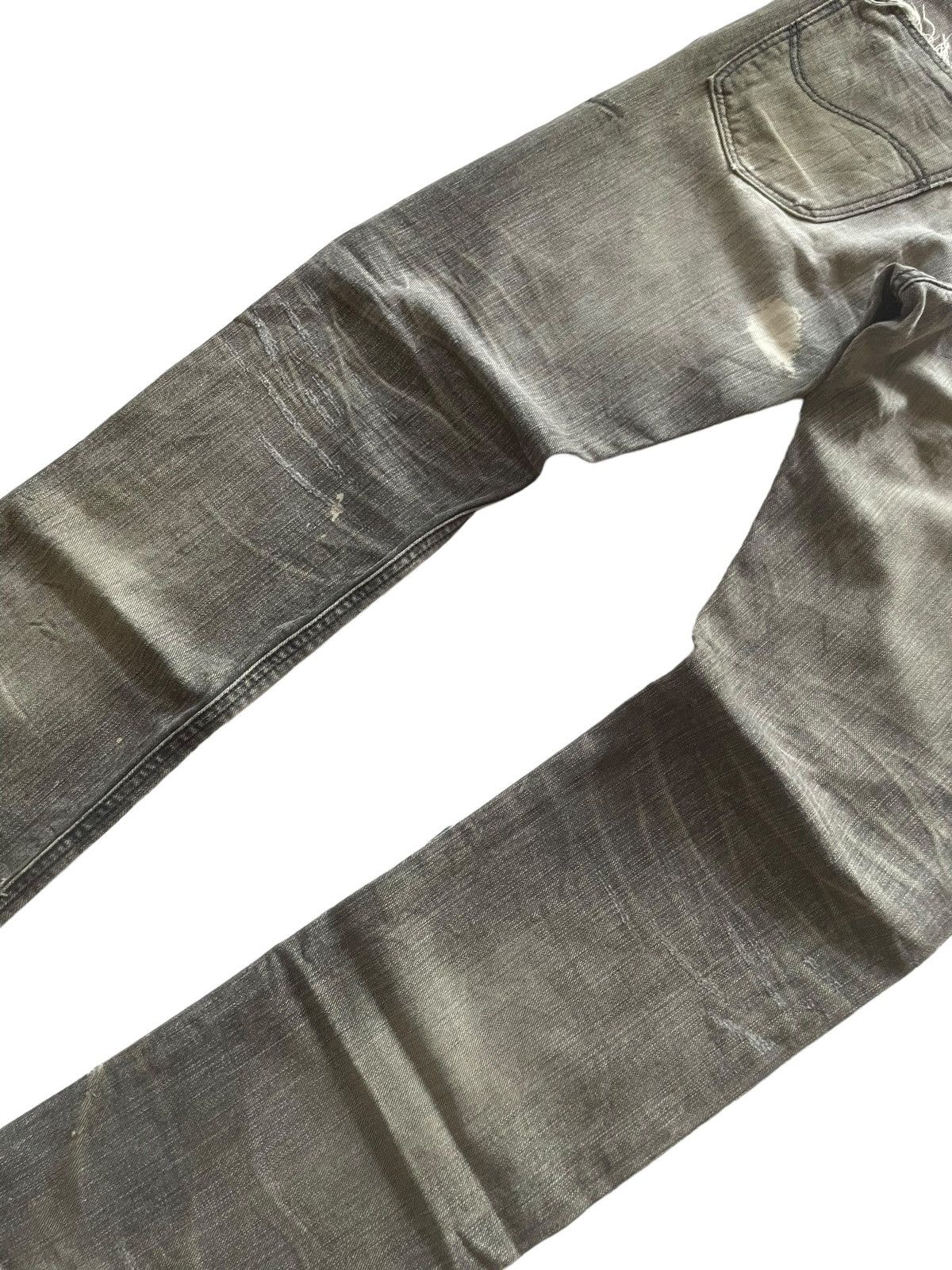 Hysteric Glamour × In The Attic × Lee Vintage Lee Japan Mud Claw Mark Distressed Denim Pants Size US 30 / EU 46 - 13 Thumbnail