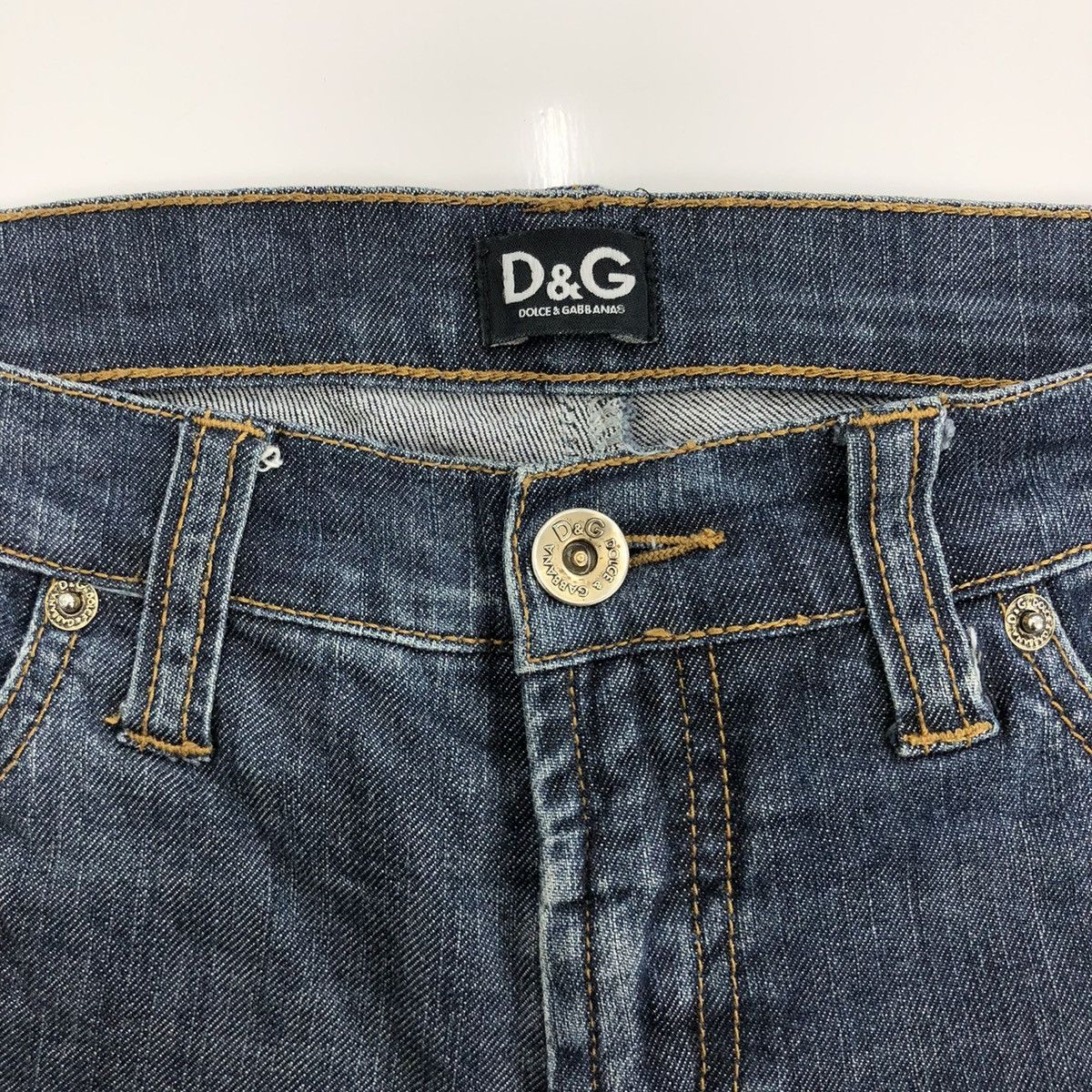 Designer × Dolce & Gabbana × Vintage Vintage Dolce & Gabbana Studded Boot Cut Flared Jeans Size US 27 - 9 Thumbnail