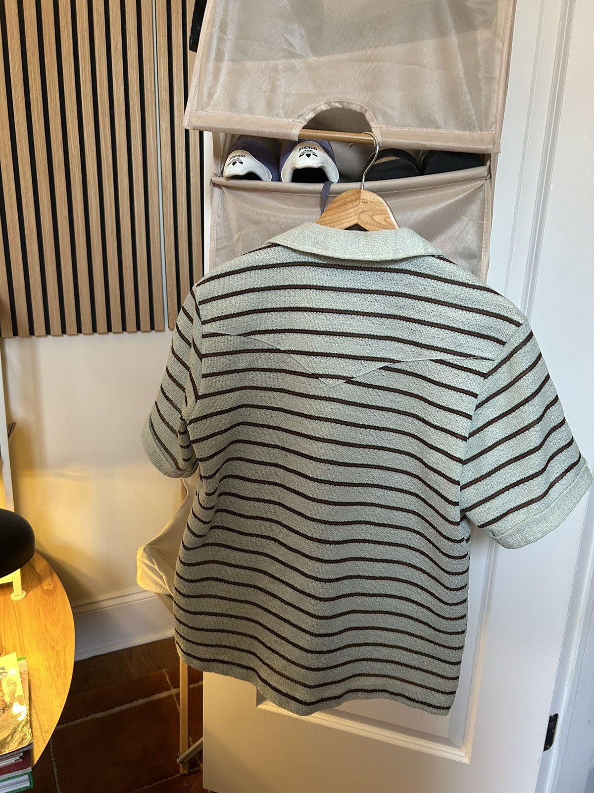 Vintage Vintage Western Striped Cropped Polo Size US M / EU 48-50 / 2 - 2 Thumbnail
