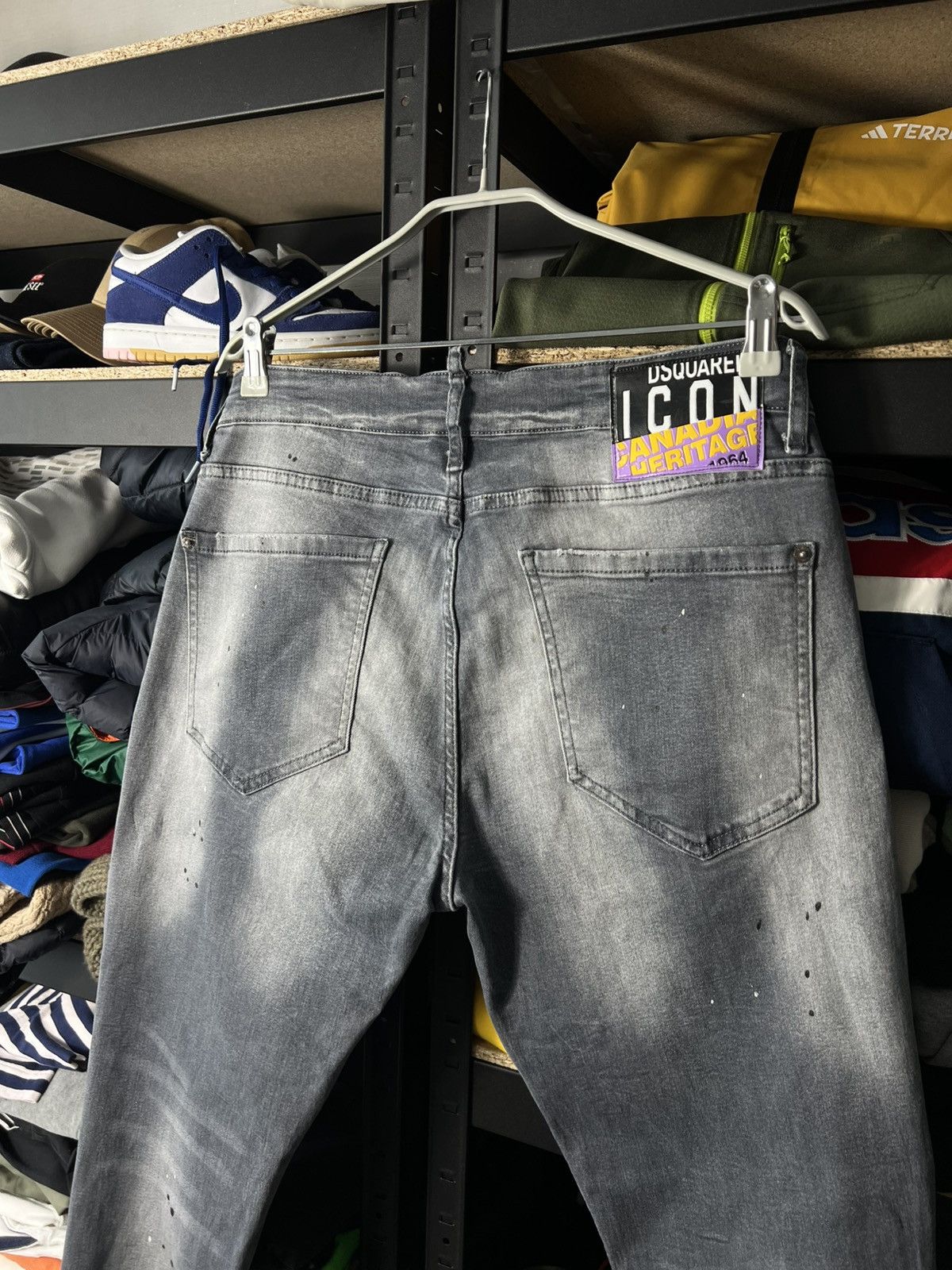 Dsquared2 Dsquared2 Slim Fit Jeans 52 Grey Distressed Paint Splatter Size US 34 / EU 50 - 12 Thumbnail