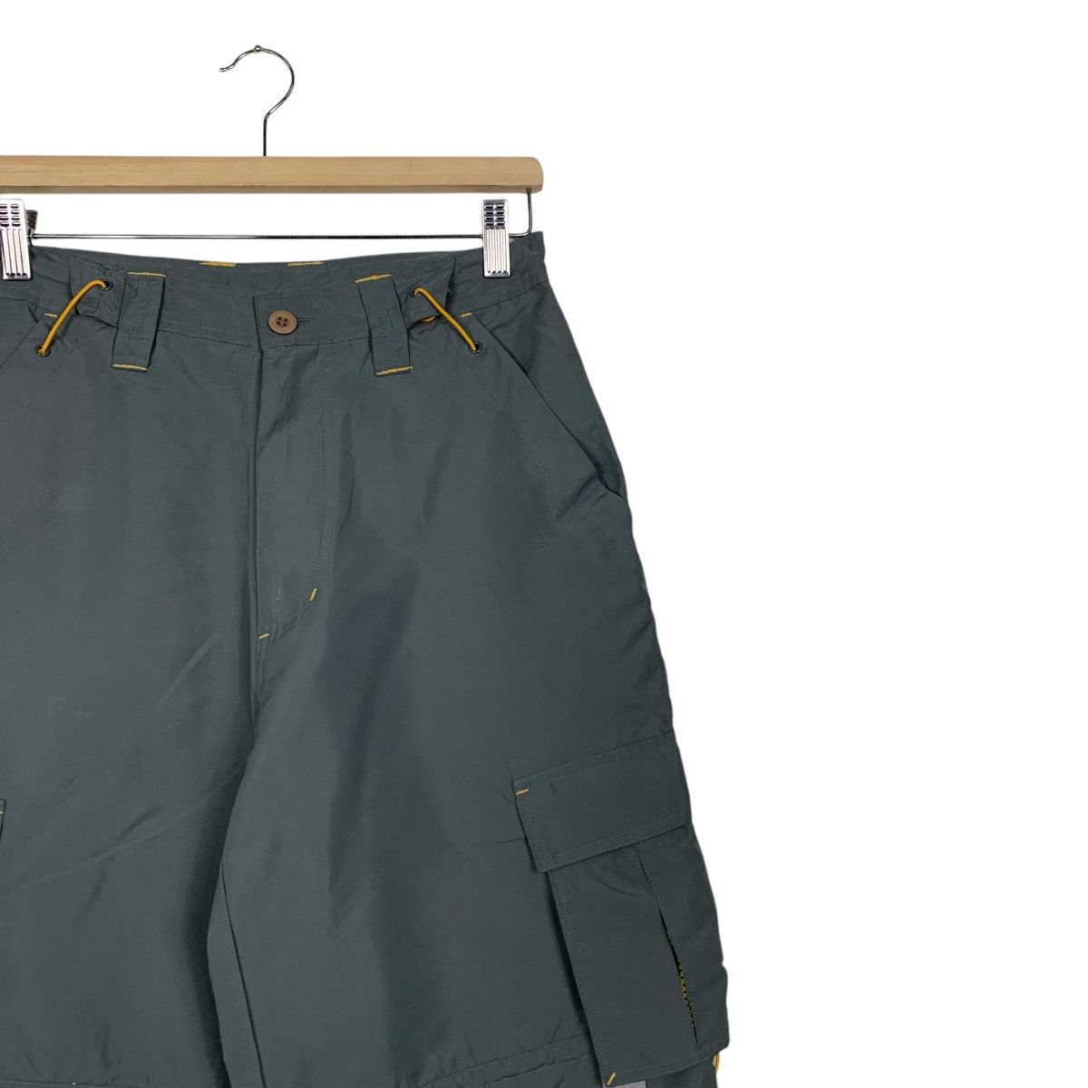 Japanese Brand NON HOOLIGAN Bondage Multipocket Poly Cargo Pant #2817-C127 Size US 28 / EU 44 - 4 Thumbnail