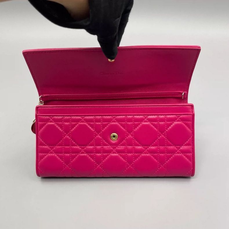 Dior Dior Pink Lambskin Quilted Crossbody Bag-2505 Size ONE SIZE - 8 Thumbnail