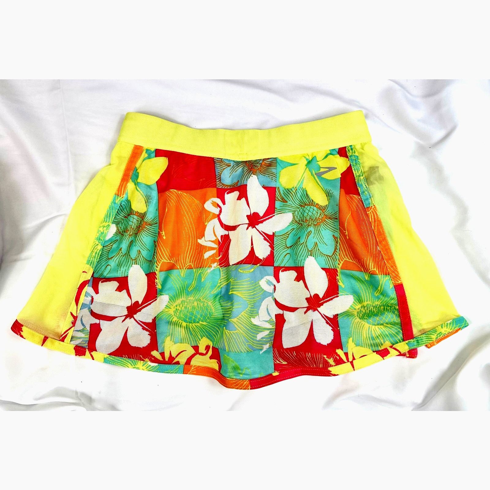 Brooks Brooks Women's DLite Mesh Flower Skort Inside Pocket XS Size 24" / US 00 / IT 34 - 6 Thumbnail