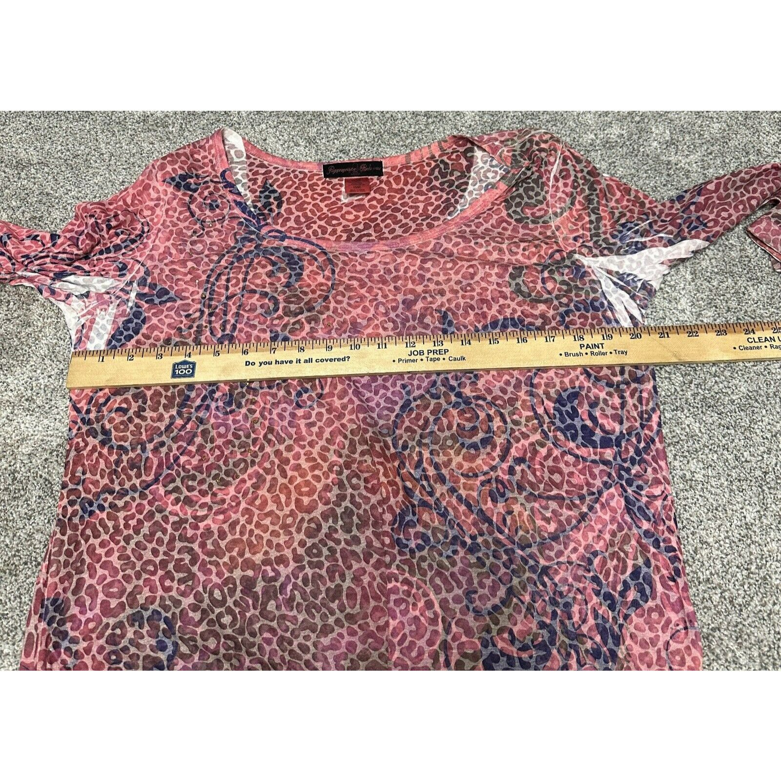 Other Y2K Leopard Print Top 16W Plus Rhinestones Whimsigoth Fairy Size XXL / US 16-18 / IT 52-54 - 9 Thumbnail
