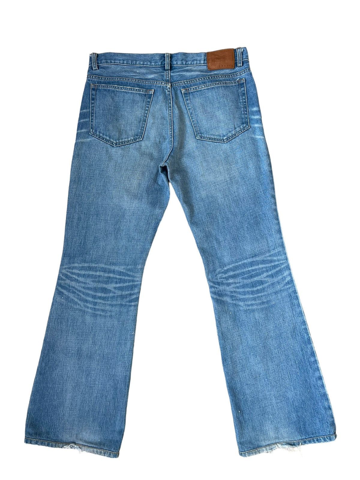 Theory Vintage Theory Distress Denim Boot Cut Jeans Size US 32 / EU 48 - 2 Thumbnail