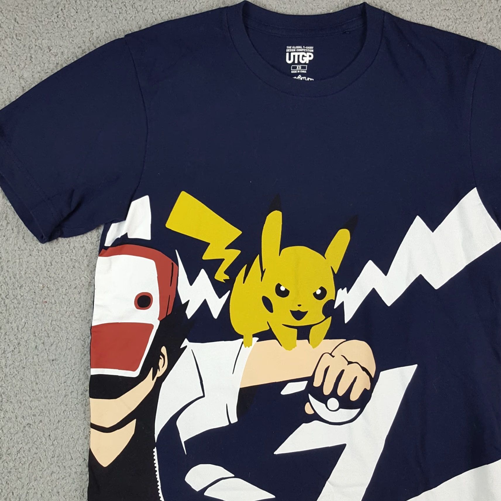 Uniqlo Uniqlo Pikachu UTGP T-Shirt XS Mens Cartoon Anime 90s Vintage Blue Cotton Crew Neck Short Sleeve Embroidered Logo Graphic Print Pokémon Size US XS / EU 42 / 0 - 4 Thumbnail