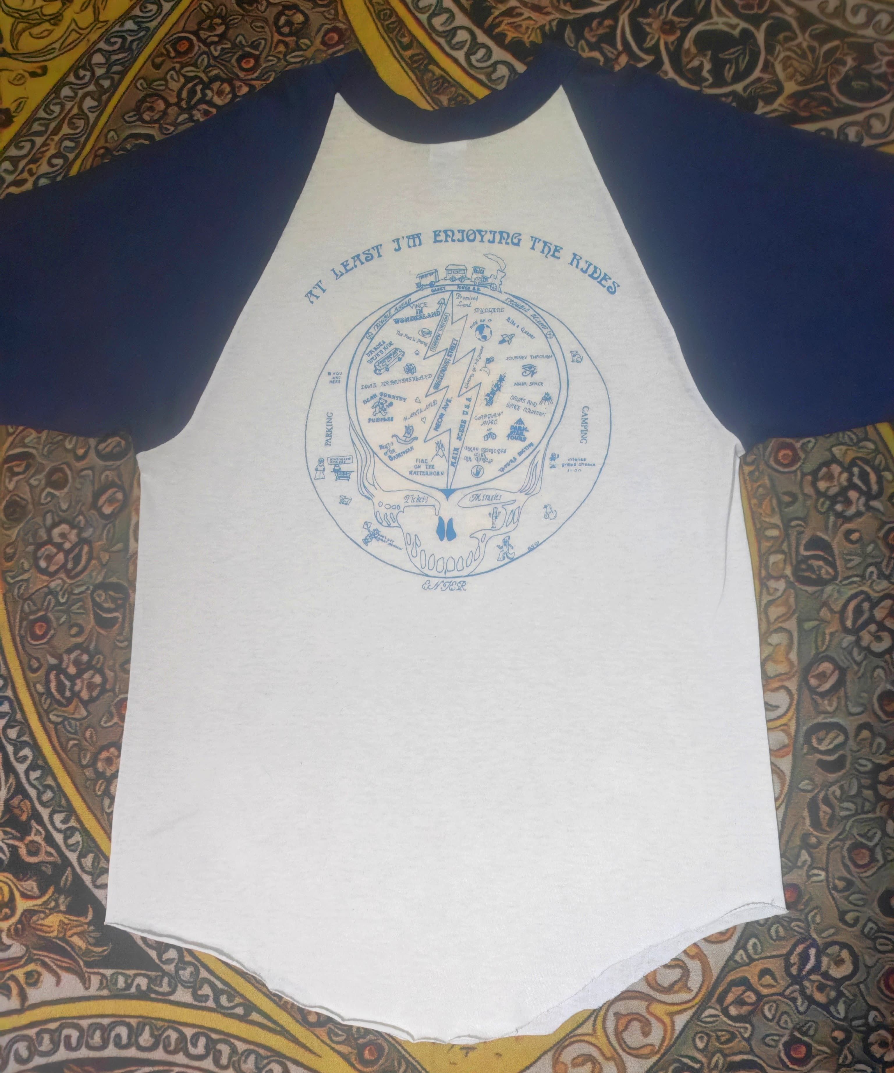 Vintage Vintage Deadheadland Raglan Tee USA Made Graphic 3/4 Sleeve Size US S / EU 44-46 / 1 - 4 Thumbnail