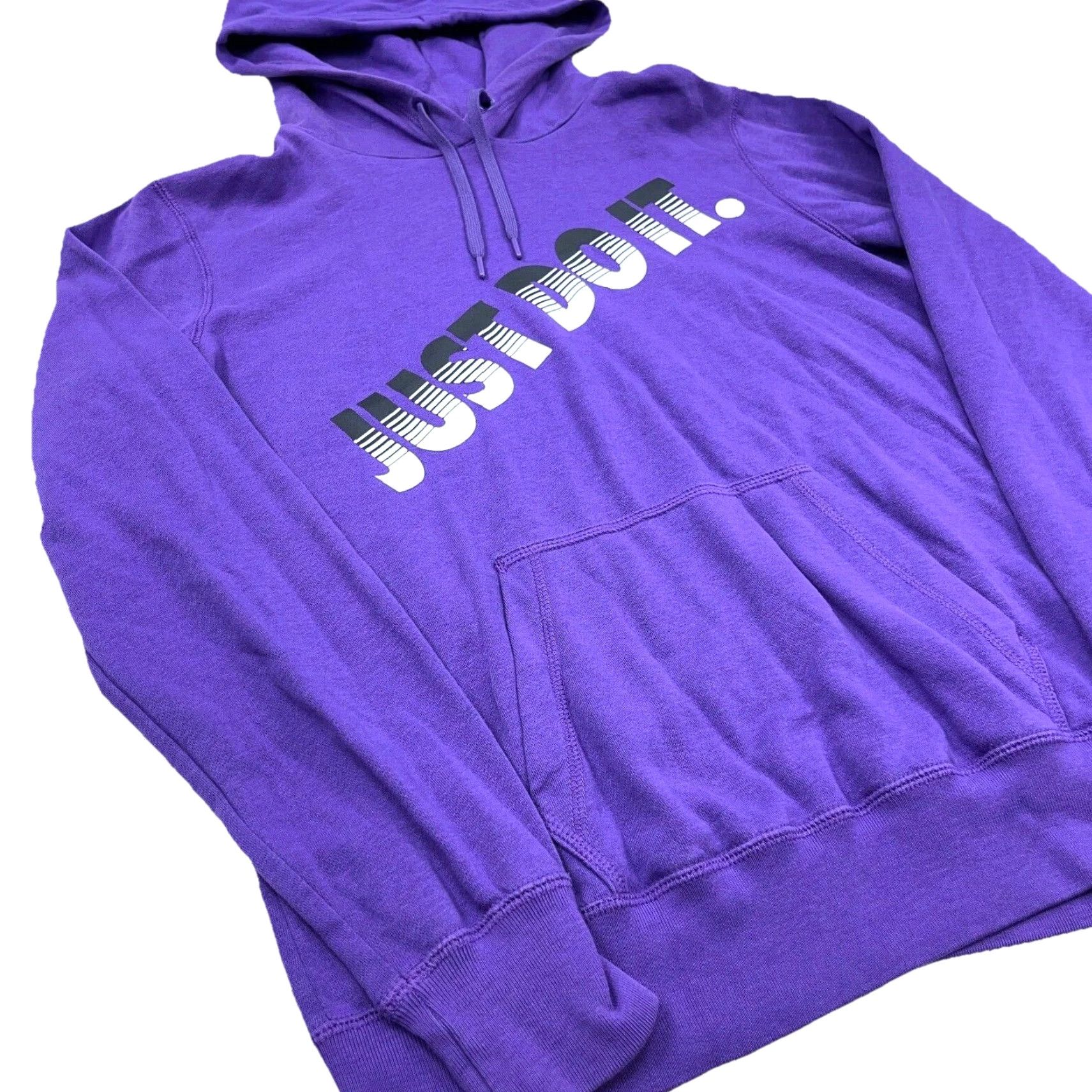 Nike Nike Hoodie Women L Purple Sweatshirt Ladies Just Do It Logo Pullover Activewear Casual All Seasons Graphic Print Hooded? Size L / US 10 / IT 46 - 3 Thumbnail