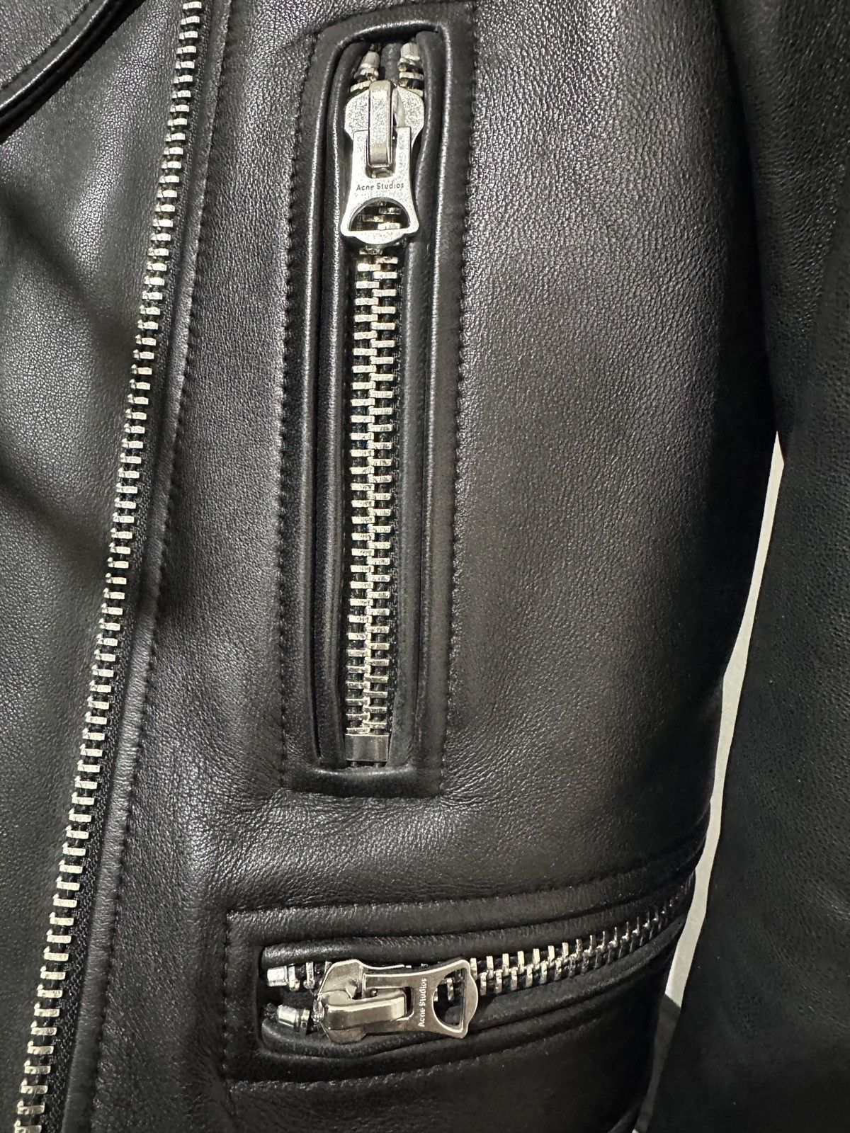 Acne Studios Acne Studios Mock Leather Biker Jacket Size XS / US 0-2 / IT 36-38 - 6 Thumbnail