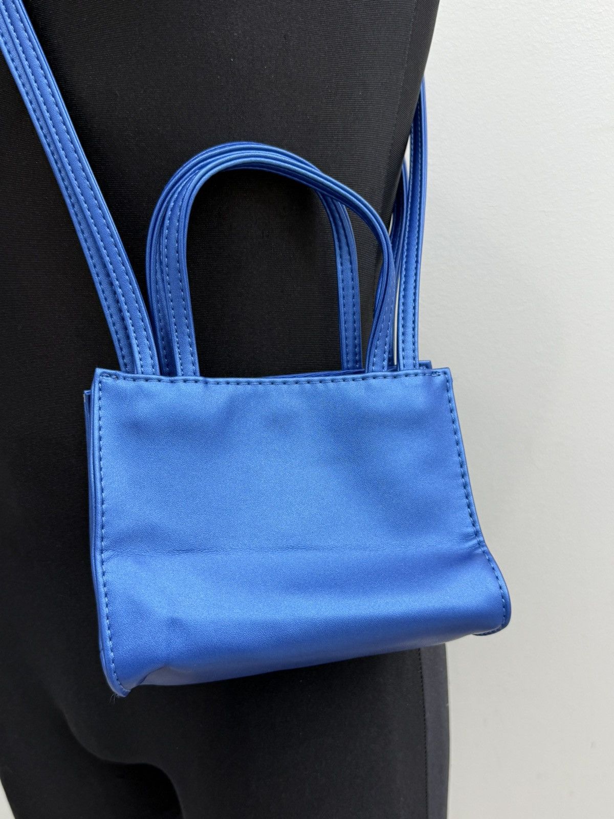 Telfar Telfar Small Blue Shopping Bag Size ONE SIZE - 3 Thumbnail