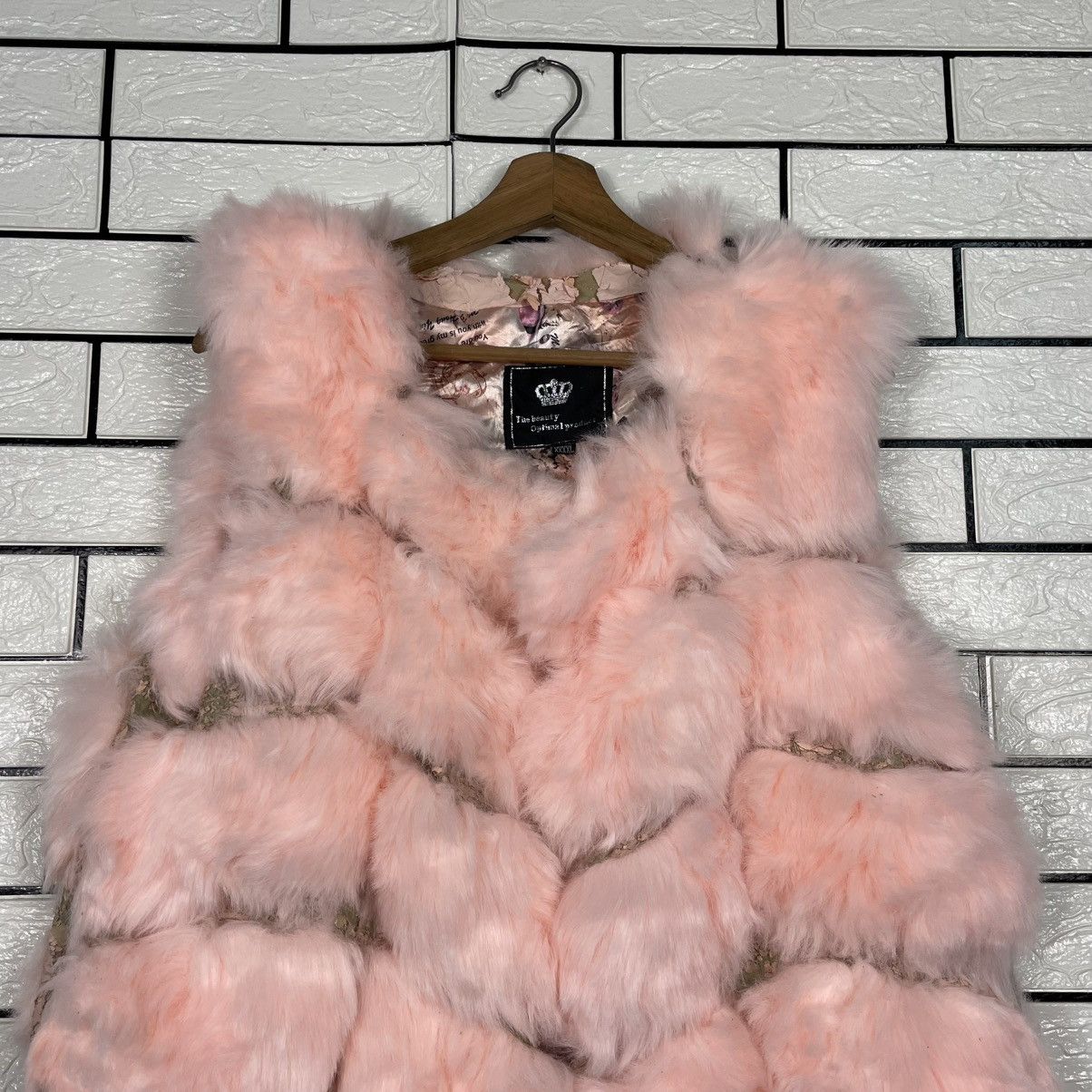 Japanese Brand Japanese Brand BOPT Pink Faux Fur Vest Size XXL / US 16-18 / IT 52-54 - 2 Thumbnail