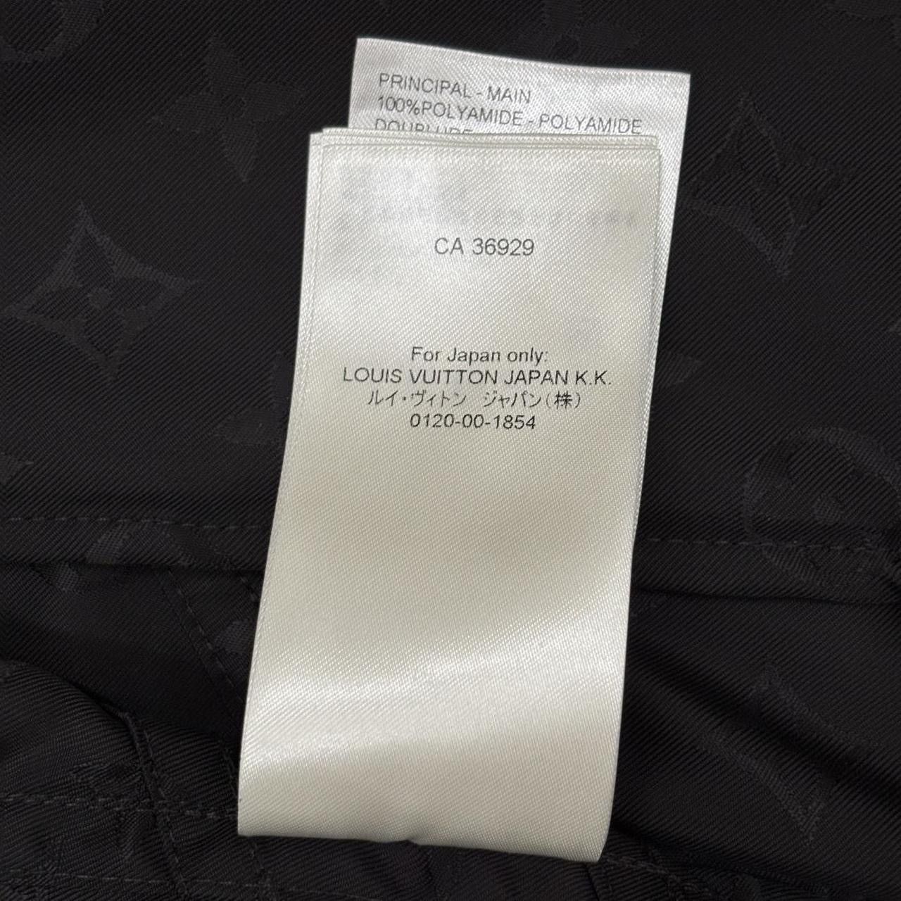 Louis Vuitton Louis Vuitton Black Cropped Monogram Windbreaker Jacket Size XXS / US 00 / IT 34 - 15 Thumbnail