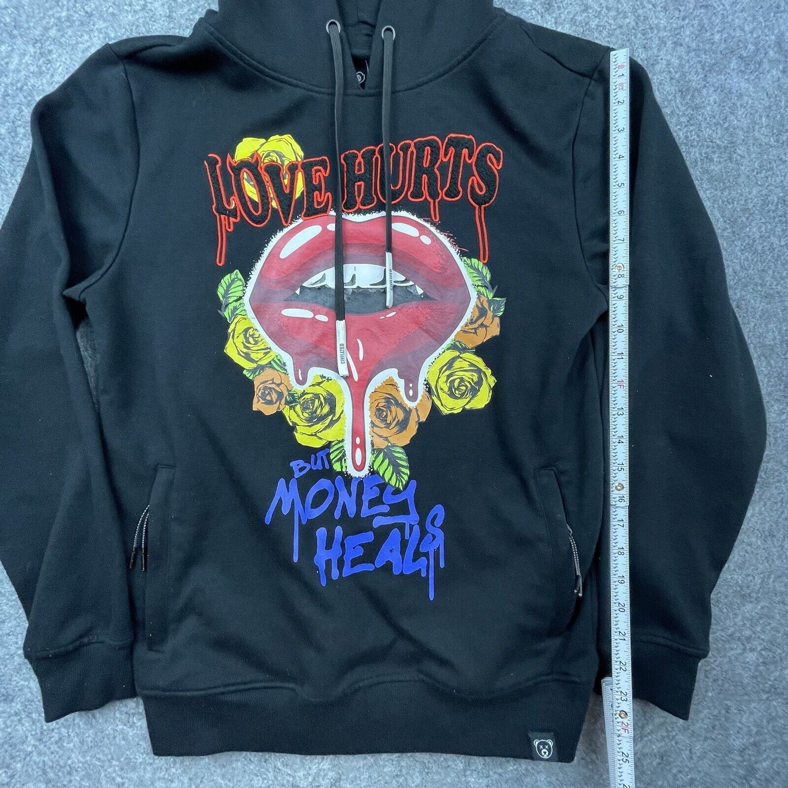 Civilized Civilized Hoodie Medium Love Hurts But Money Heals Lips Size US M / EU 48-50 / 2 - 5 Thumbnail
