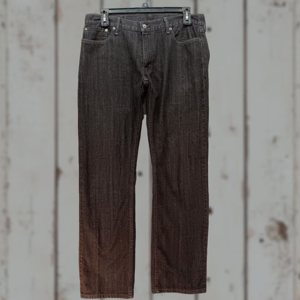 Levi's Levi's 514 Jeans Mens 36x34 Black Straight 5-Pocket Denim Cotton Wash Dark Logo USA Belt Loop GUC Size US 36 / EU 52 - 1 Thumbnail