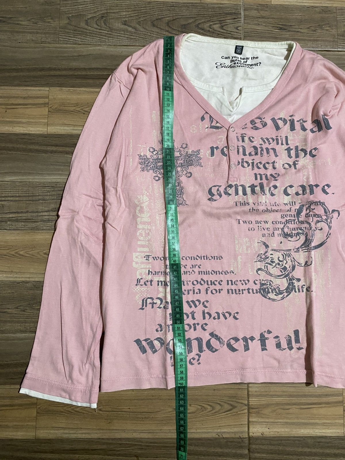 Japanese Brand × Vintage MAY WE NOT HAVE AMORE WONDERFUL LIFE POEM TSHIRT Size M / US 6-8 / IT 42-44 - 5 Thumbnail