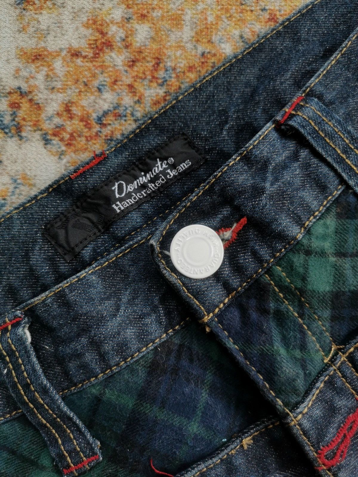 Designer × Japanese Brand Dominate Double Waist Jeans (LG102) Size US 32 / EU 48 - 7 Thumbnail