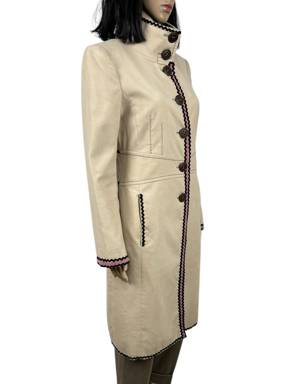 Designer × Max Mara PennyBlack Max Mara Line Long Coat Viscose-Cotton US6 Size S / US 4 / IT 40 - 4 Thumbnail