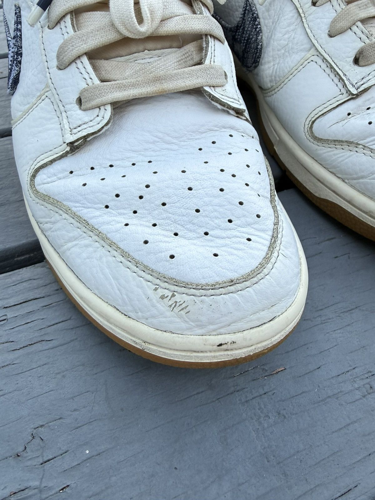 Nike Nike Dunk Low Washed Denim Size US 11.5 / EU 44-45 - 5 Thumbnail