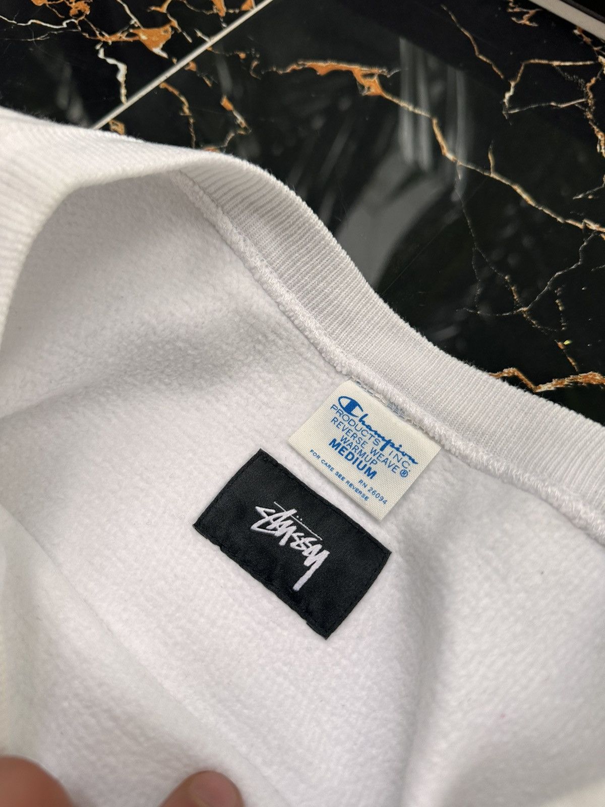Champion × Stussy × Vintage 🐻‍❄️STUSSY X CHAMPION VINTAGE BIG LOGO STREETWEAR SWEATSHIRT🐻‍❄️ Size US M / EU 48-50 / 2 - 6 Thumbnail
