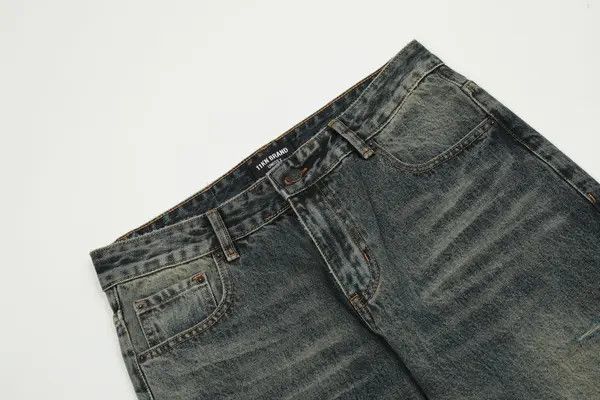 Vintage American men's retro cleanfit casual ripped flared jeans Size US 32 / EU 48 - 3 Thumbnail