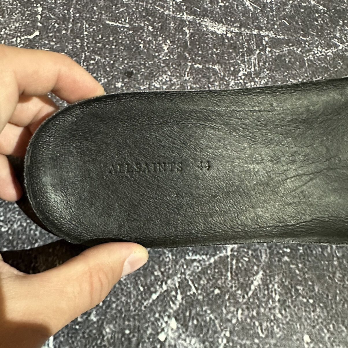 Allsaints ALL SAINTS - Men’s Leather Hi-Top Sneakers Size 44 Size US 10 / EU 43 - 17 Thumbnail