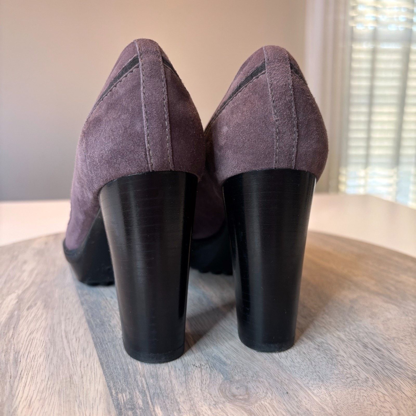 Tod's Tod's Suede Pumps Purple Block Heel Italy EU 37 US Size 7 Size US 7 / IT 37 - 7 Thumbnail