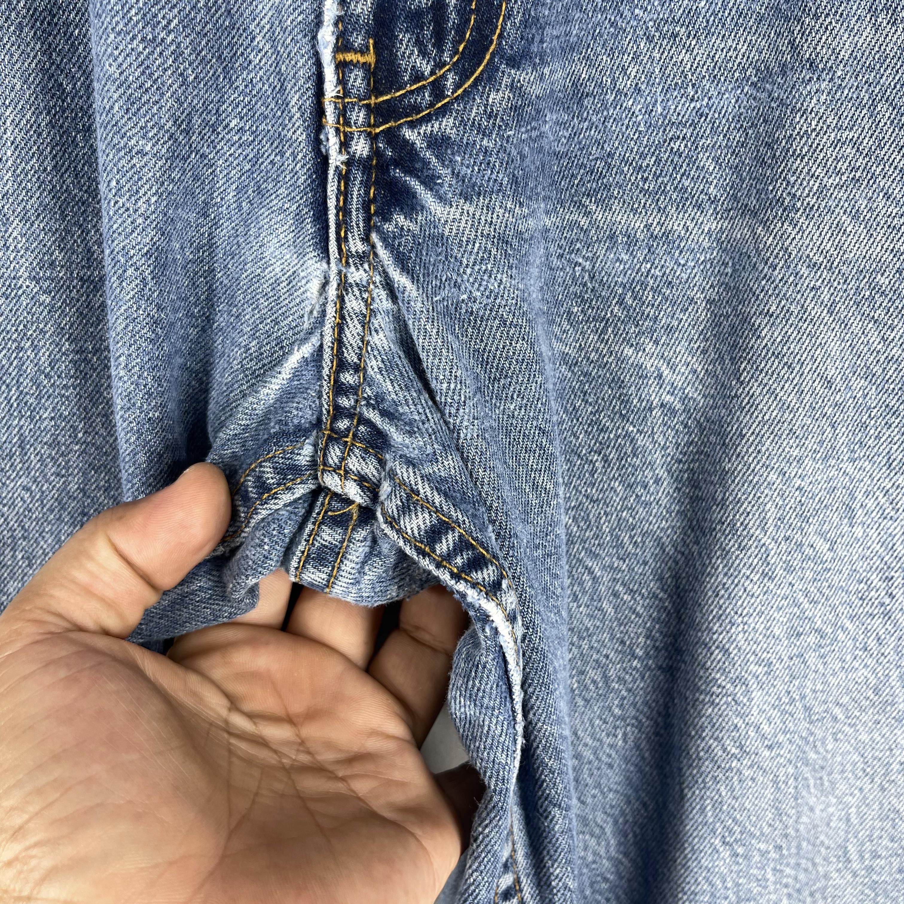Levi's × Vintage Size 33 Vintage Levis 570 Distressed Reinforced Jeans Size US 33 - 4 Thumbnail