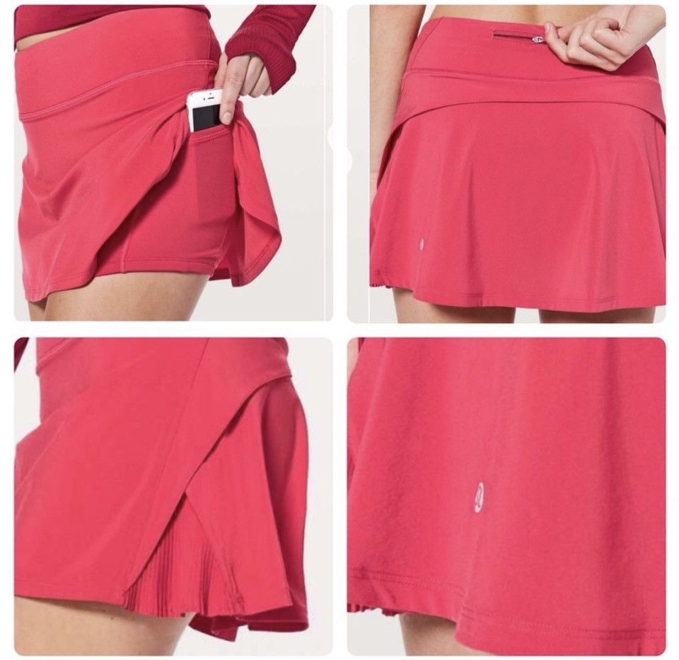 Lululemon Lululemon Play Off the Pleats skirt Hot Pink Sz.6 Size 28" / US 6 / IT 42 - 6 Thumbnail