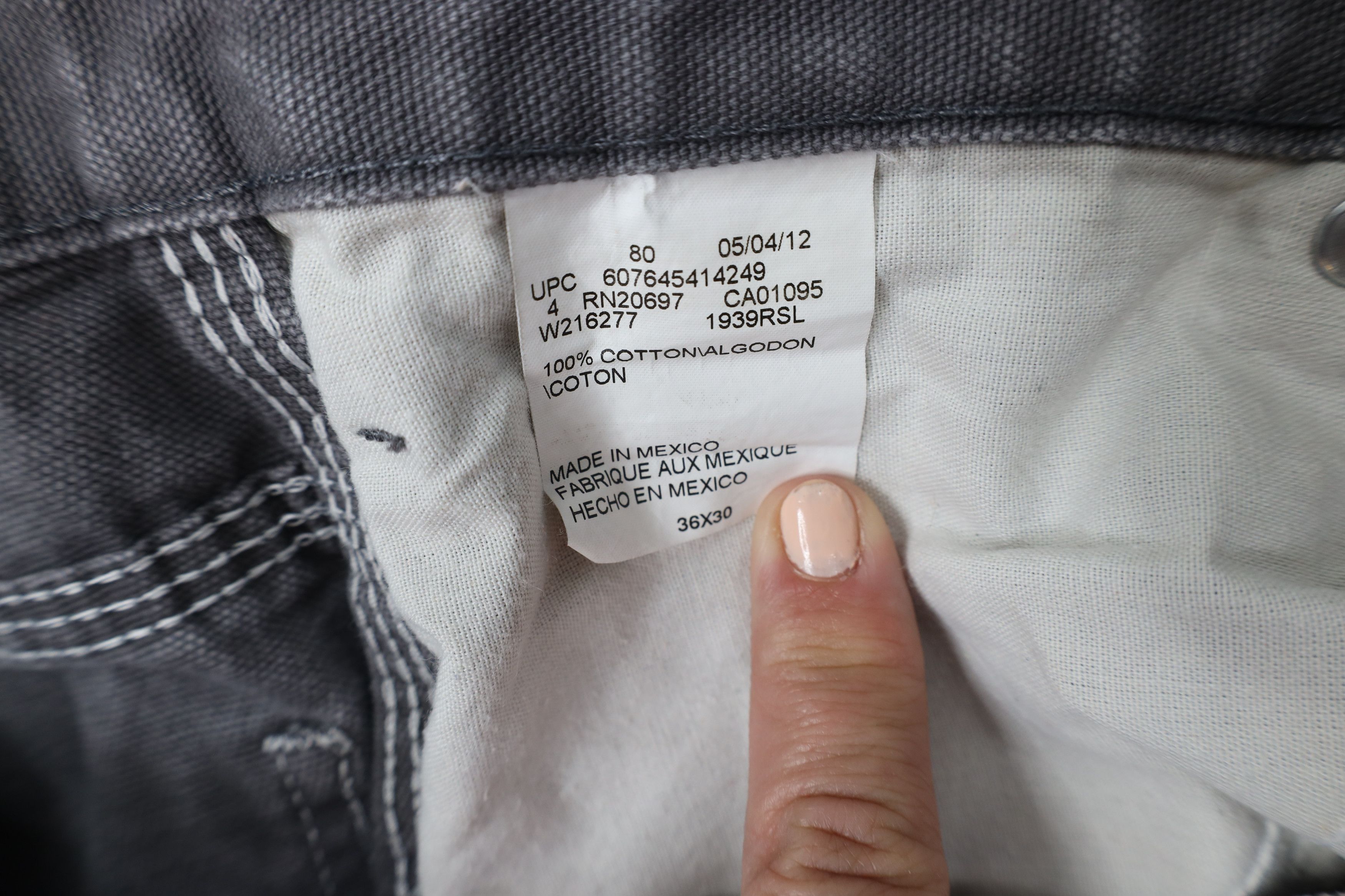 Dickies Vintage Dickies Canvas Wide Leg Dungaree Pants Gray Cotton Size US 36 / EU 52 - 9 Thumbnail
