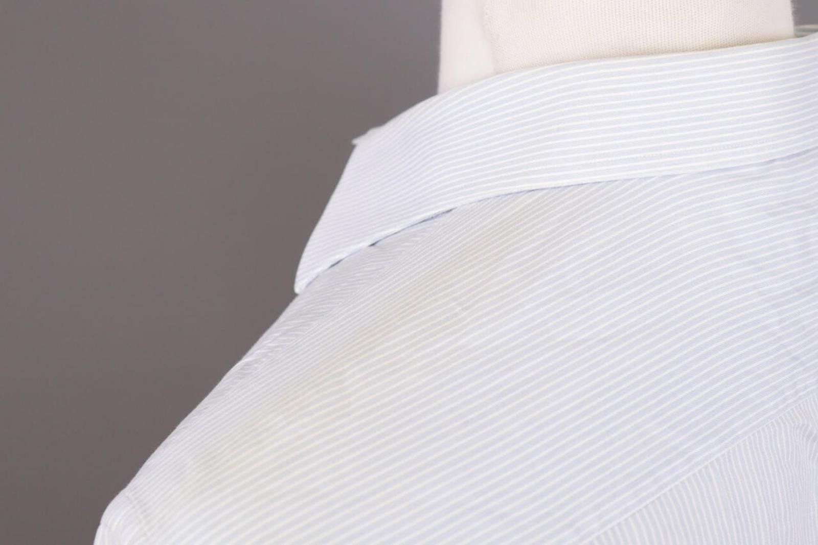 Ermenegildo Zegna Ermenegildo Zegna Blue Pinstripe Shirt Size 43 / 17 Size US M / EU 48-50 / 2 - 9 Thumbnail