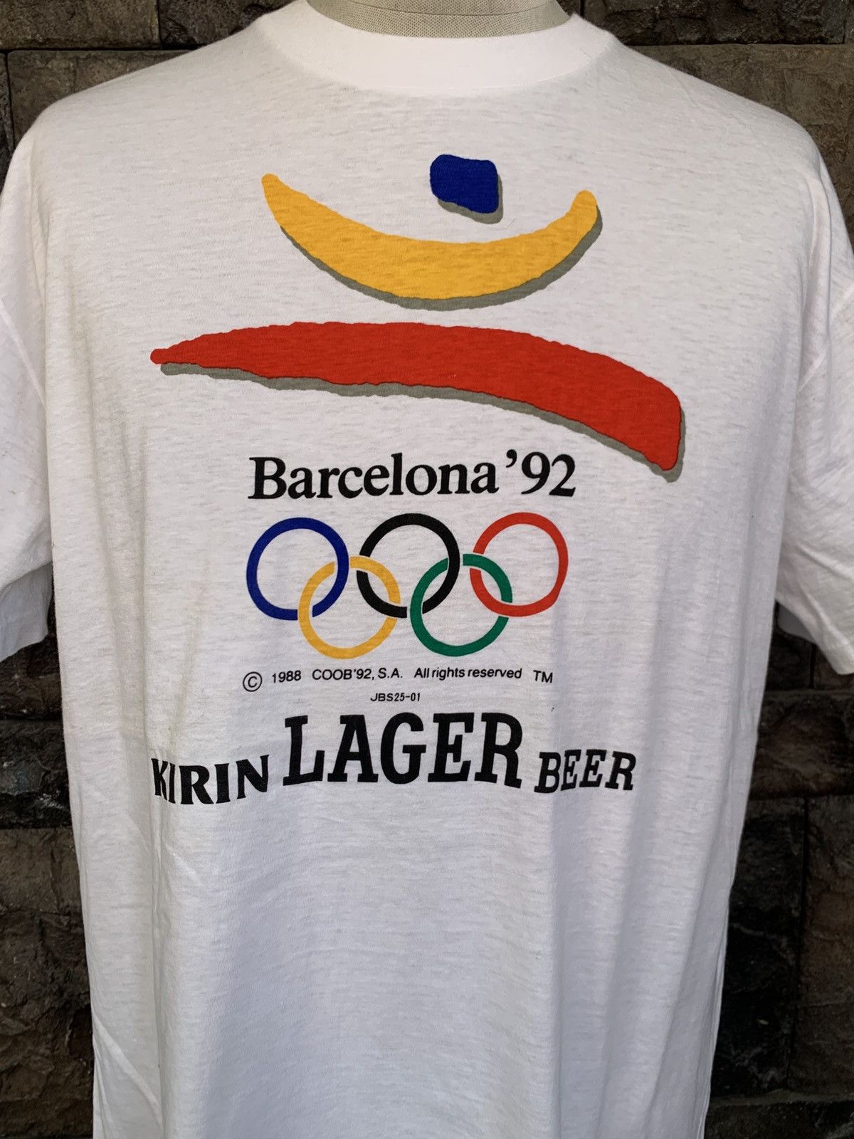 USA Olympics Vintage Barcelona Olympic 1992 Kirin Leger T shirt Size US L / EU 52-54 / 3 - 2 Thumbnail