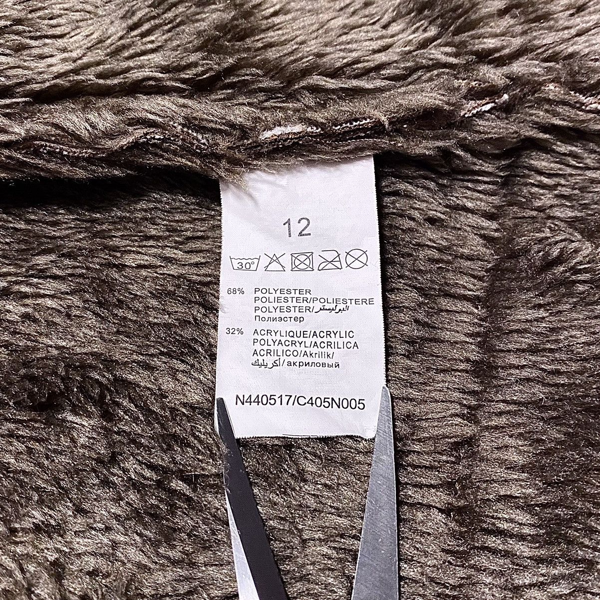Levi's BigLogo Embroidery Faux Fur Shearling Coat Asymmetric Jacket Size S / US 4 / IT 40 - 19 Thumbnail