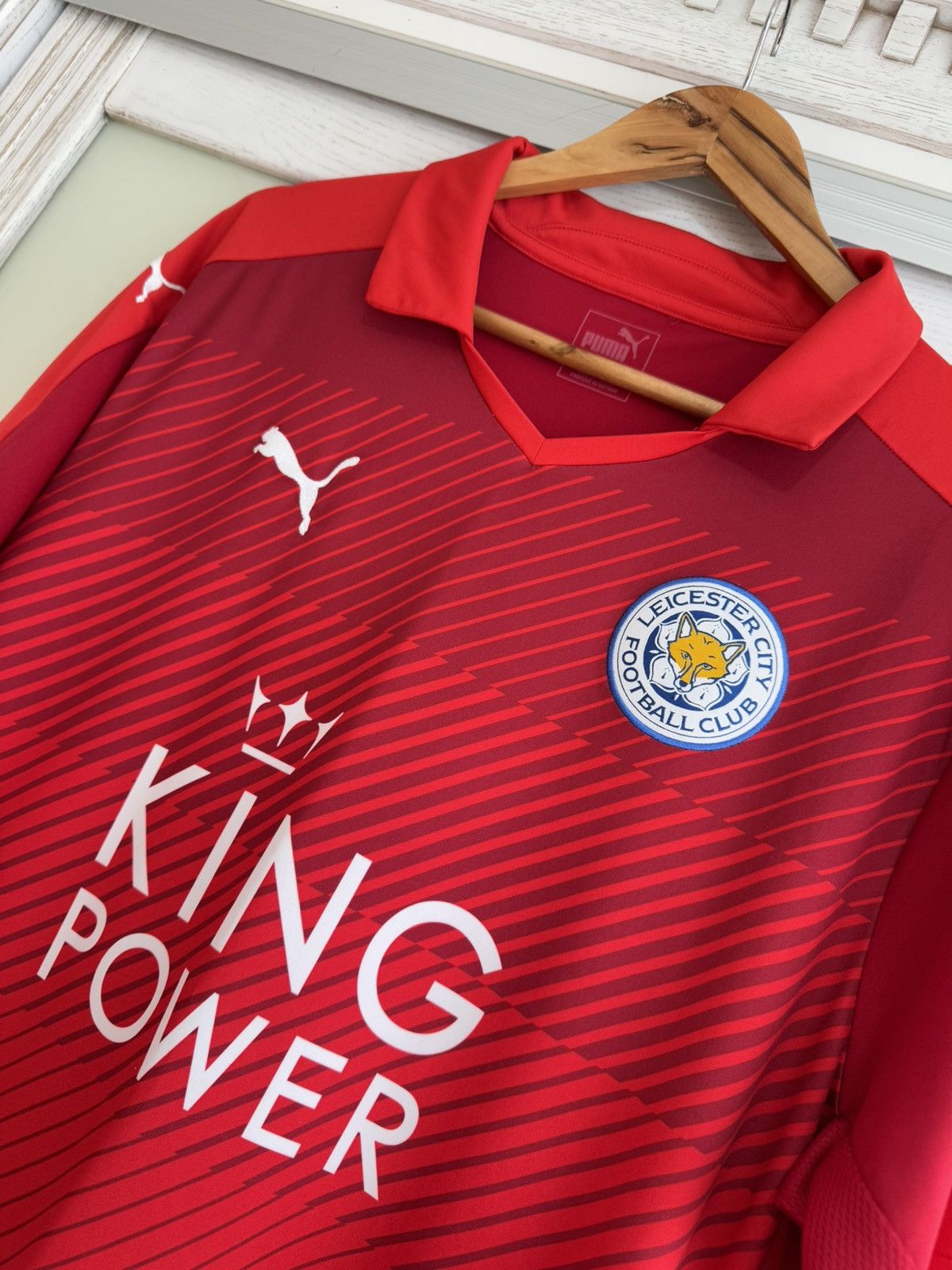 Puma Leicester City 2016-2017 Away Soccer Jersey Football Shirt Size US XL / EU 56 / 4 - 7 Thumbnail
