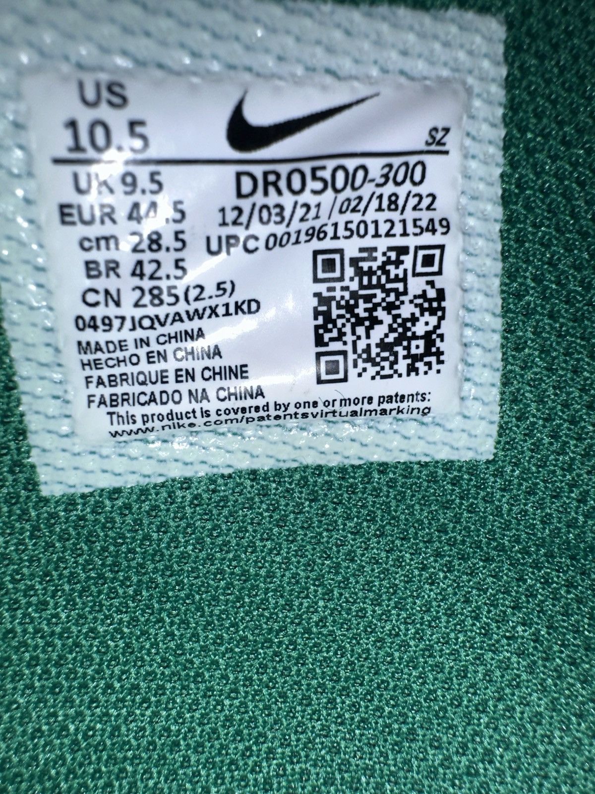 Nike × Off-White Nike Off-White x Air Force 1 Mid Pine Green Size US 10.5 / EU 43-44 - 11 Thumbnail