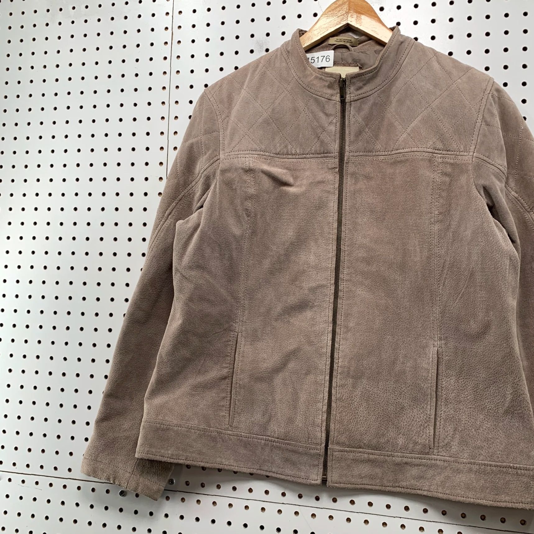 Vintage VINTAGE Ruff Hewn Leather Jacket Womens XL Brown Suede Well Worn Y2K Timeless Size XL / US 12-14 / IT 48-50 - 3 Thumbnail