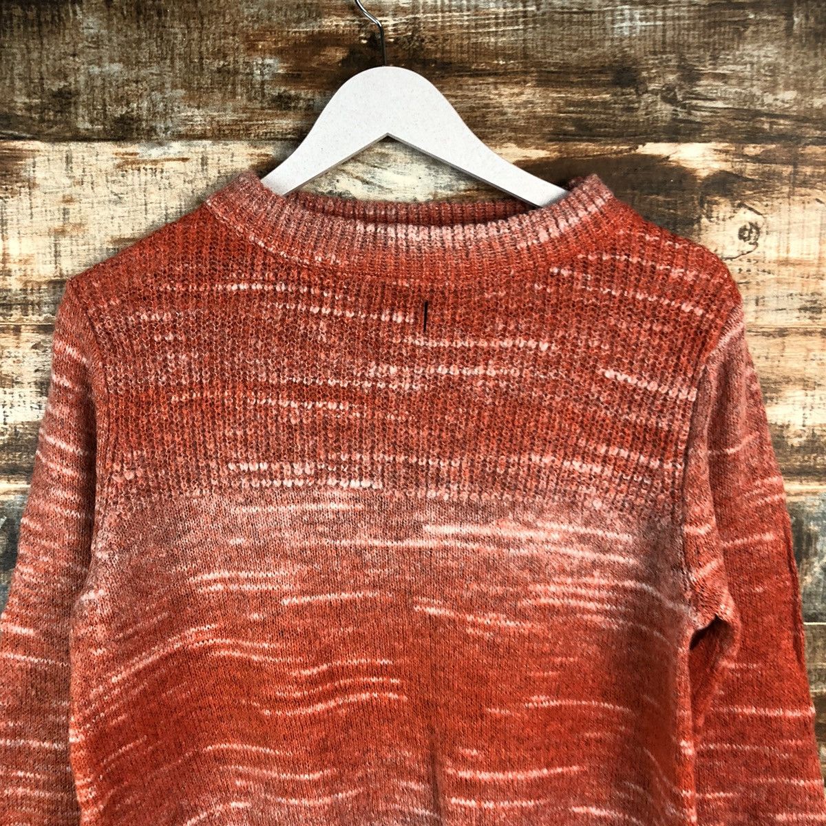 Japanese Brand DL Jeume Maman Orange Knitwear #C437 Size US M / EU 48-50 / 2 - 5 Thumbnail