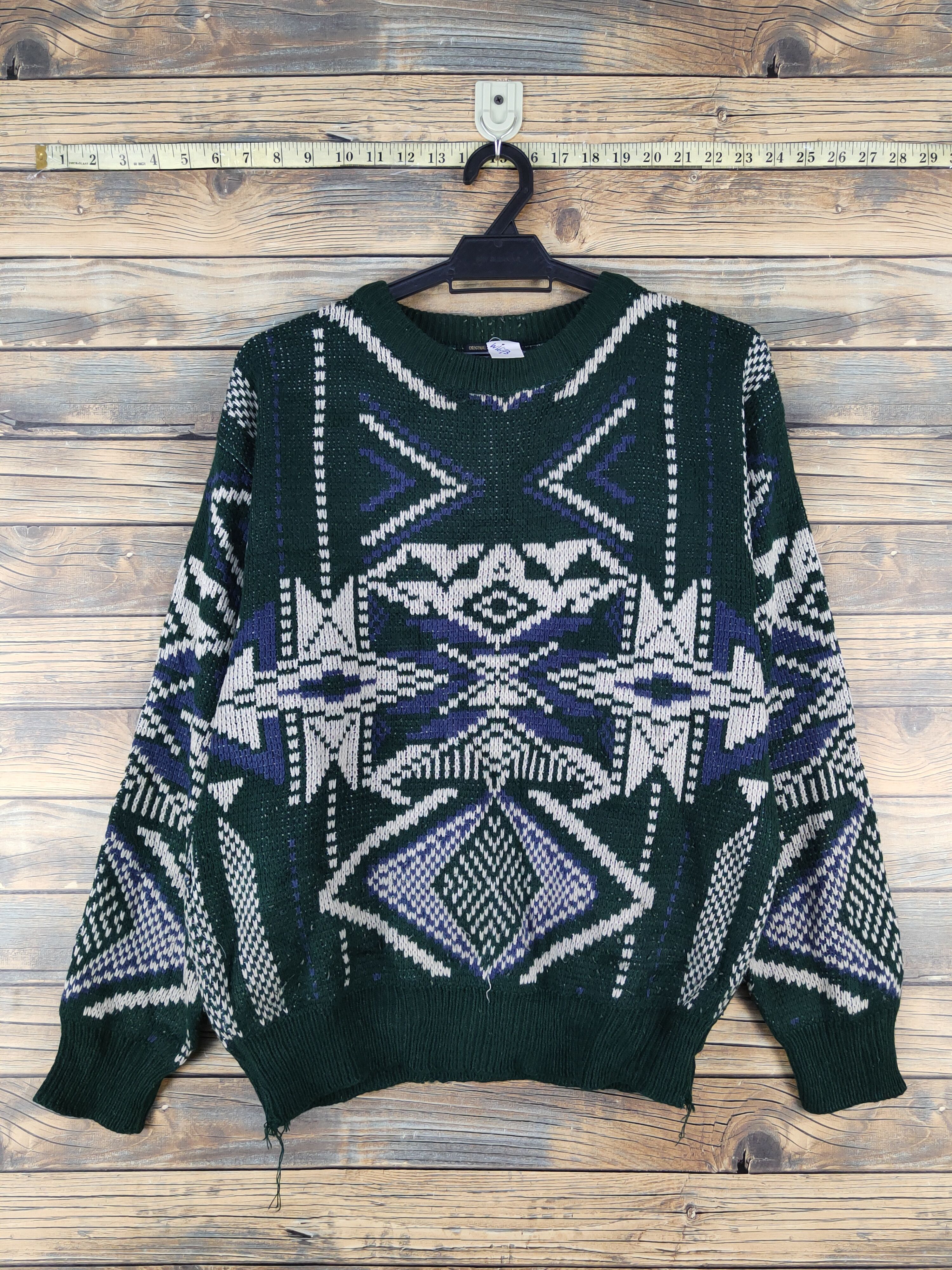 Vintage D Bound Broom Dark Green Knitwear Sweatshirts#W1673 Size US M / EU 48-50 / 2 - 1 Thumbnail