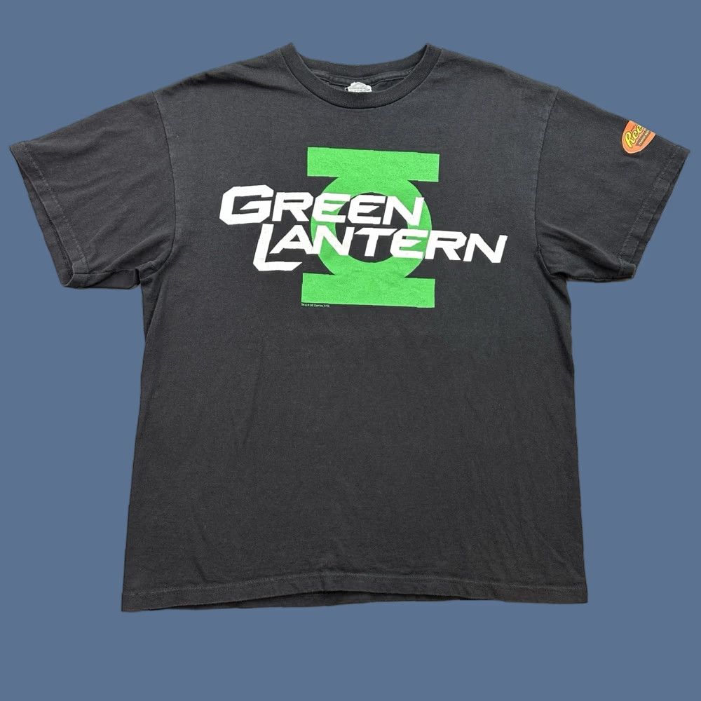 Delta VINTAGE Green Lantern Shirt Mens Large Black DC Comics Reeses Movie Promo Ryan Reynolds Size US L / EU 52-54 / 3 - 1 Thumbnail