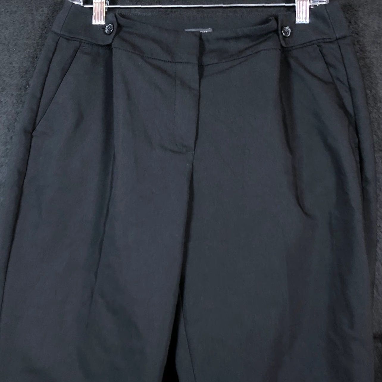 Ann Taylor Ann Taylor Factory Womens Pants Black High Rise Straight Professional Stretch 8 Size 30" / US 8 / IT 44 - 2 Thumbnail