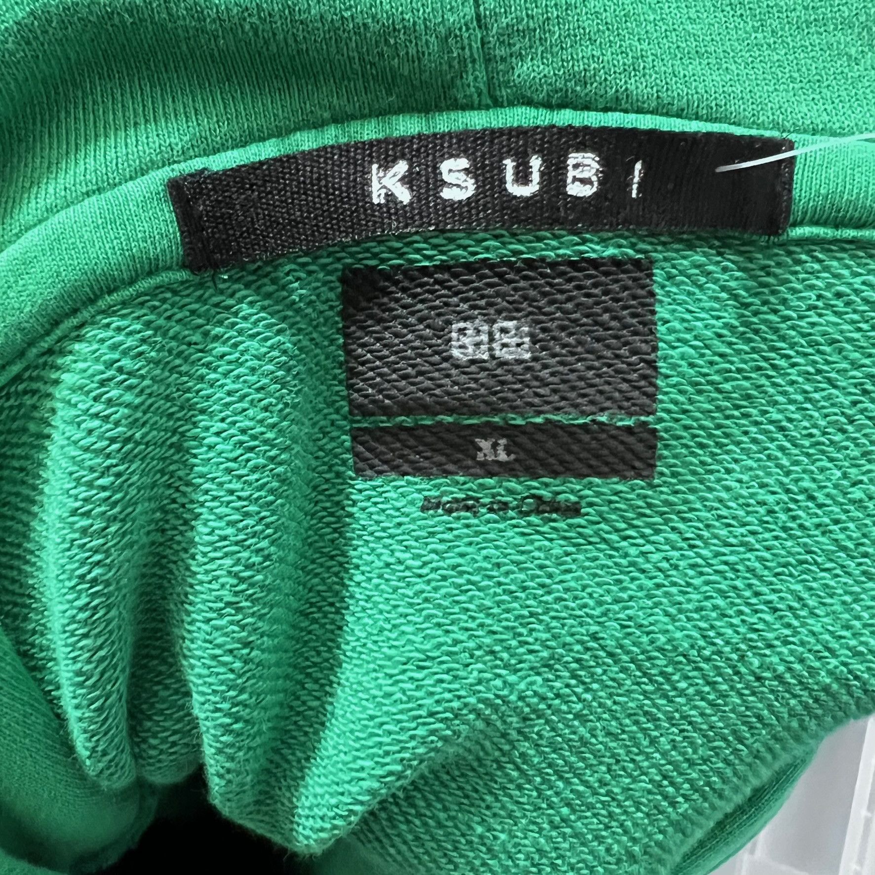 Ksubi Ksubi Back Logo Green Drawstring Hoodie Size US XL / EU 56 / 4 - 4 Thumbnail