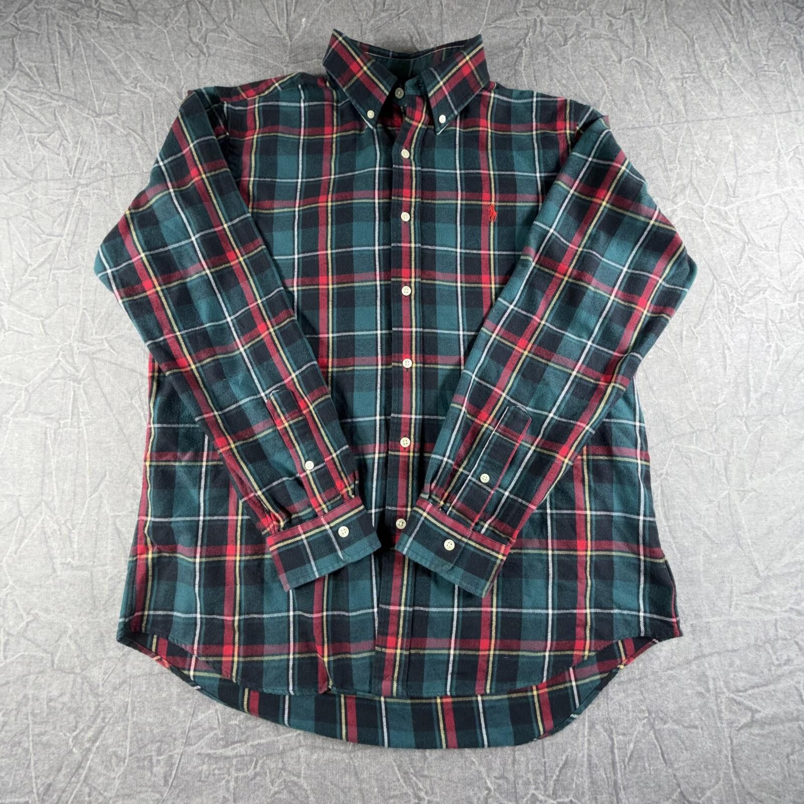 Polo Ralph Lauren Ralph Lauren Shirt Men's L Green Plaid Performance Flannel Size US L / EU 52-54 / 3 - 1 Thumbnail