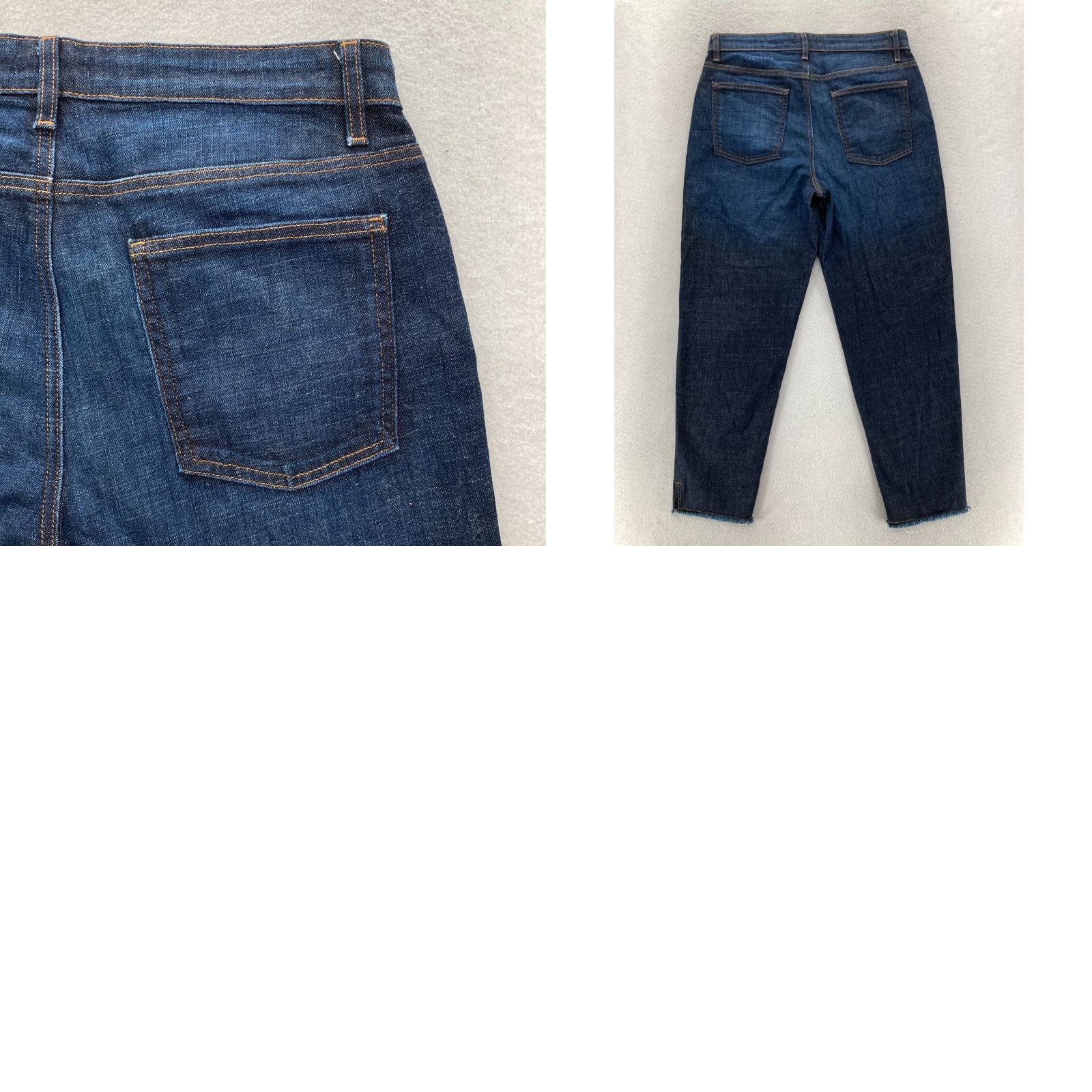 Eileen Fisher Eileen Fisher Jeans Women's 10 Dark Wash Blue Stretch Denim Ankle Regular Size 10 Blue Jeans Size 24" / US 00 / IT 34 - 9 Thumbnail